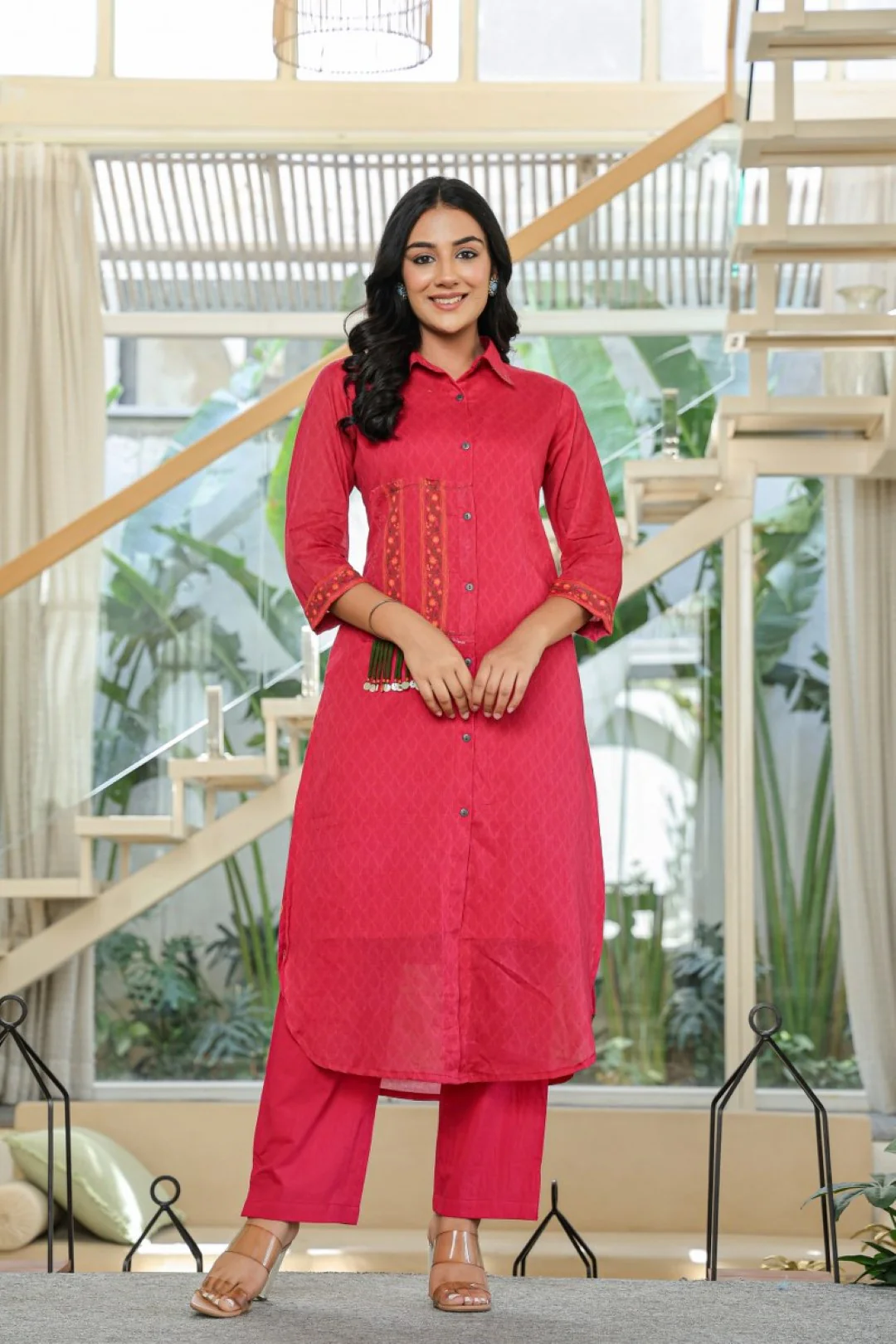 Tiara vermi cotton kurta pant set - Image 5