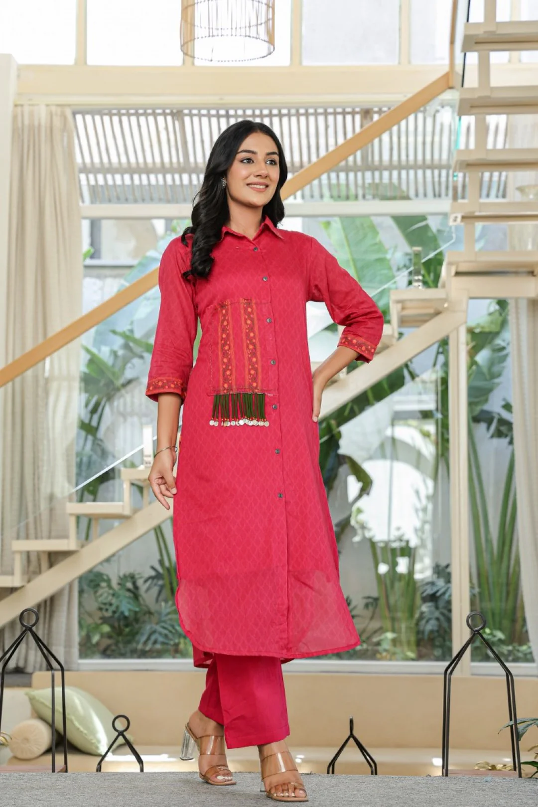 Tiara vermi cotton kurta pant set - Image 8