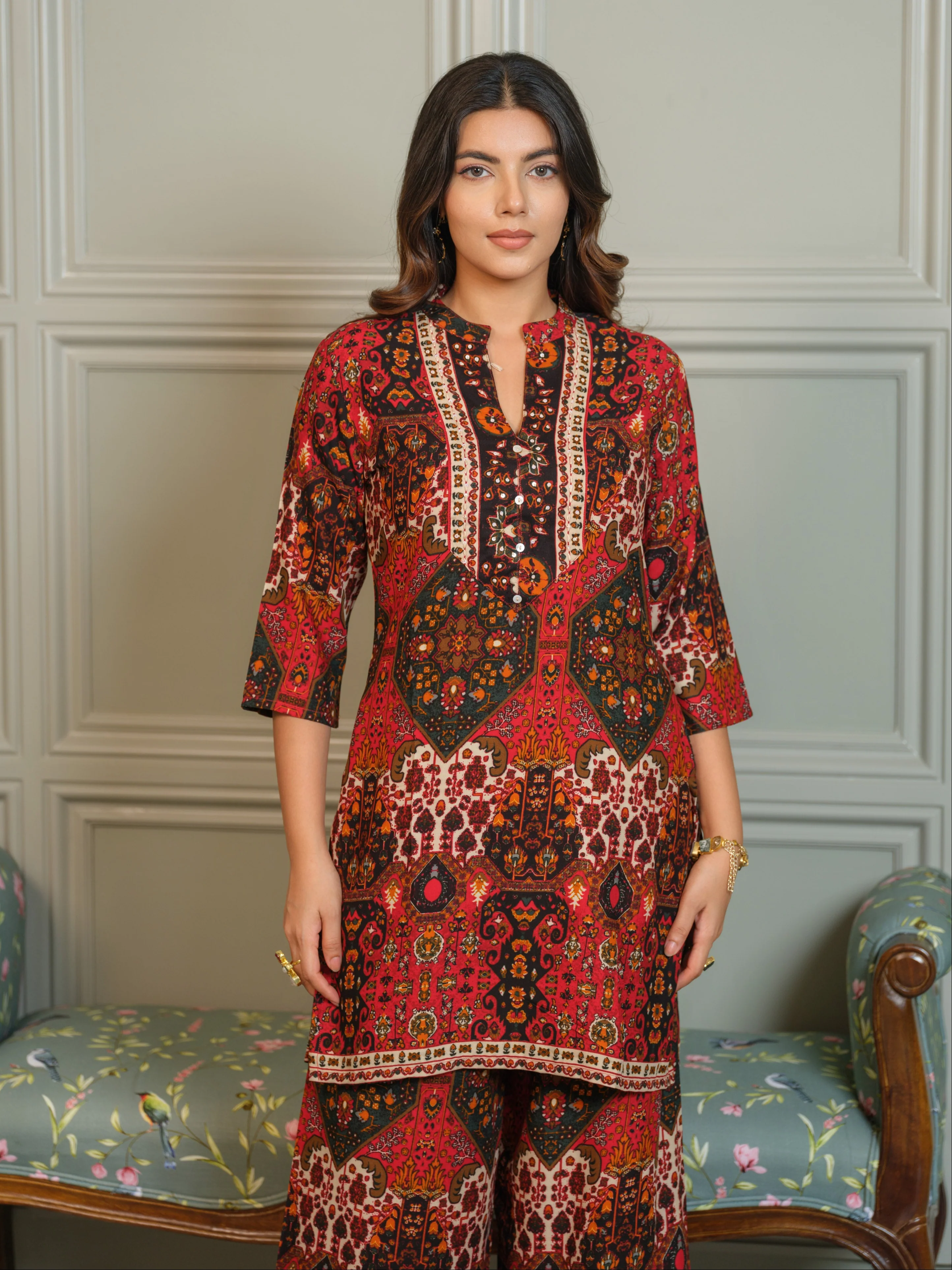 Tashvika carmen Printed Co-ord Set - Image 2