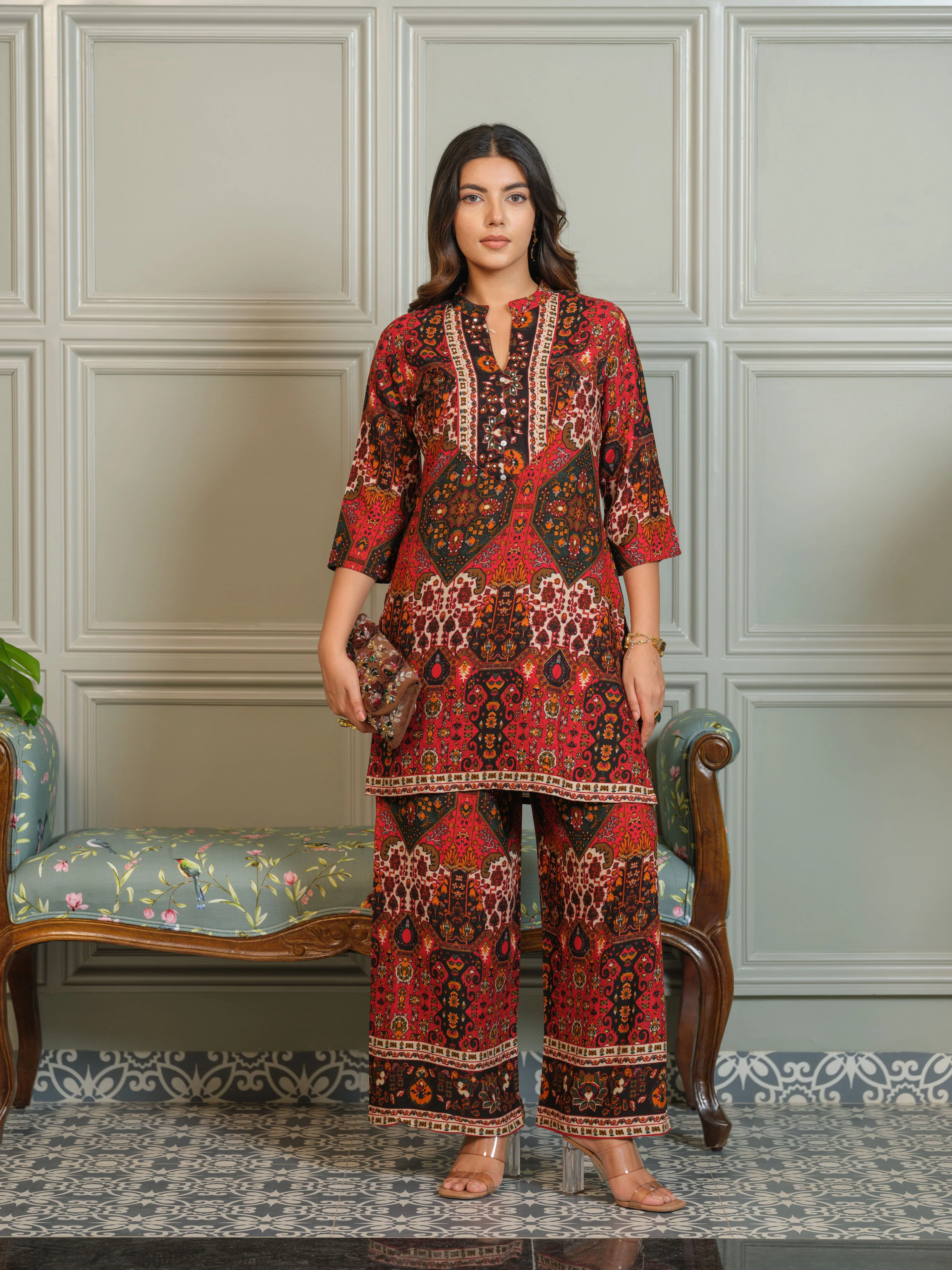 Tashvika carmen Printed Co-ord Set - Image 5