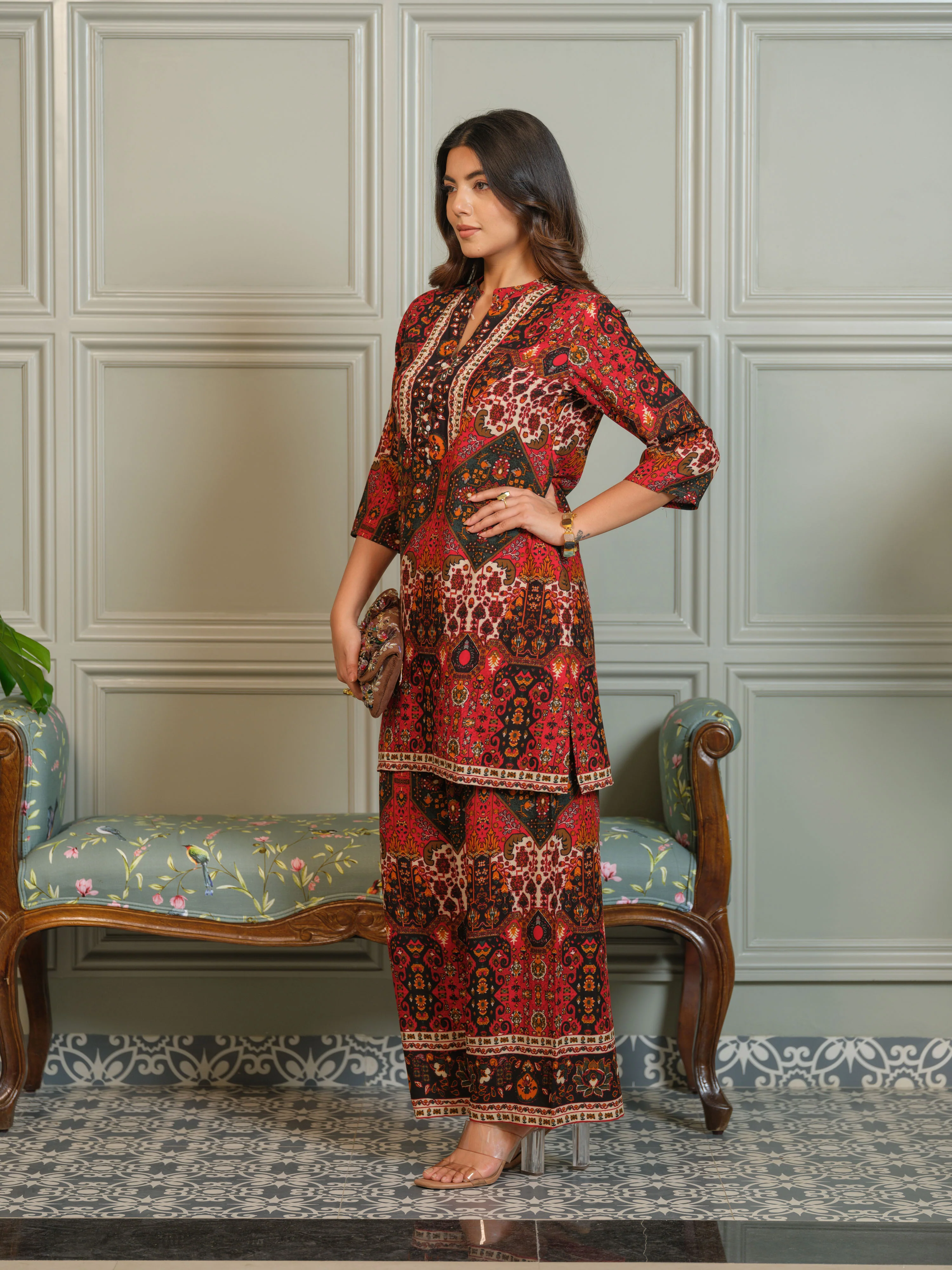 Tashvika carmen Printed Co-ord Set - Image 8