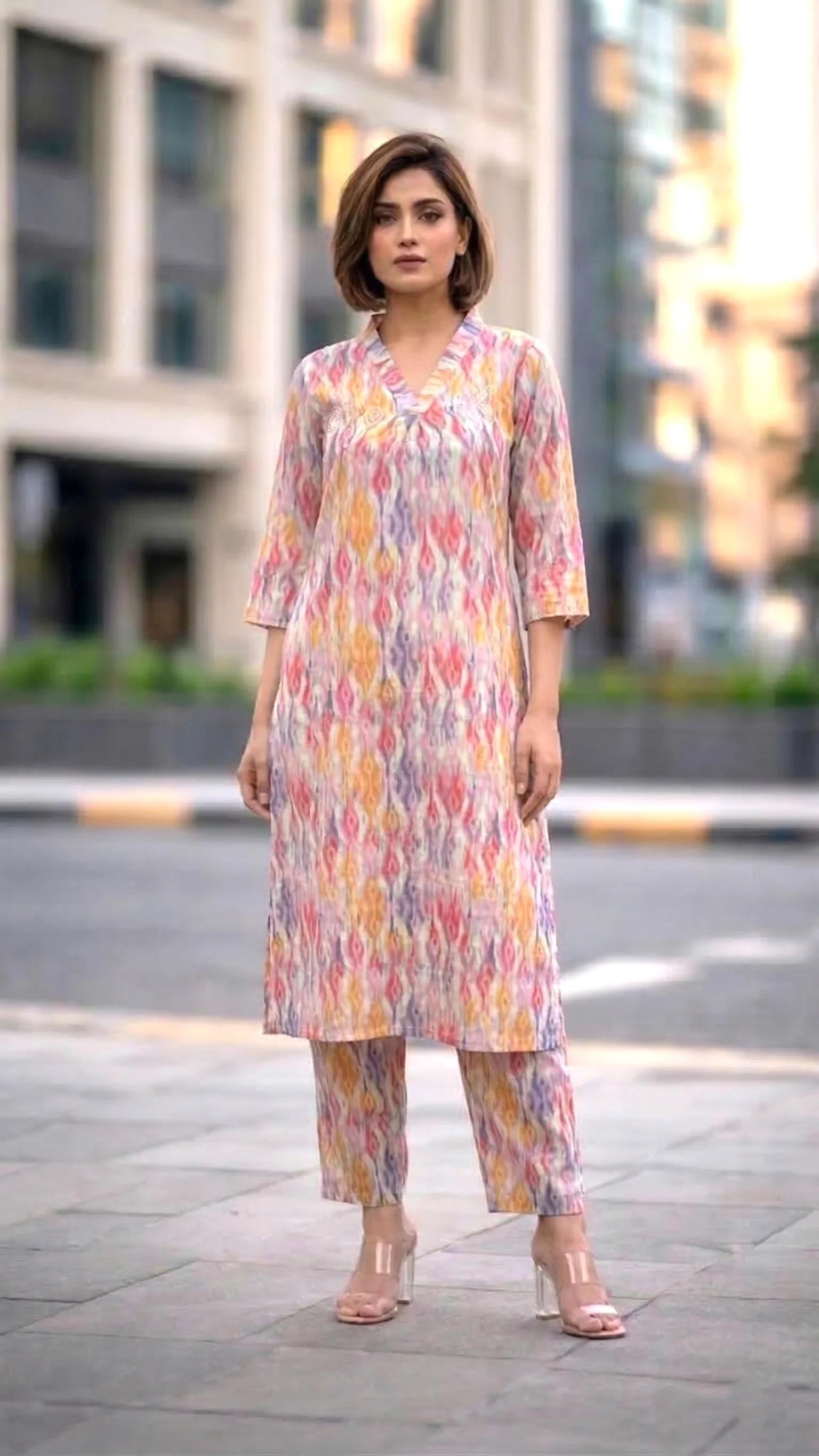 Bindiya Candy Linen Kurta Pant set - Image 2