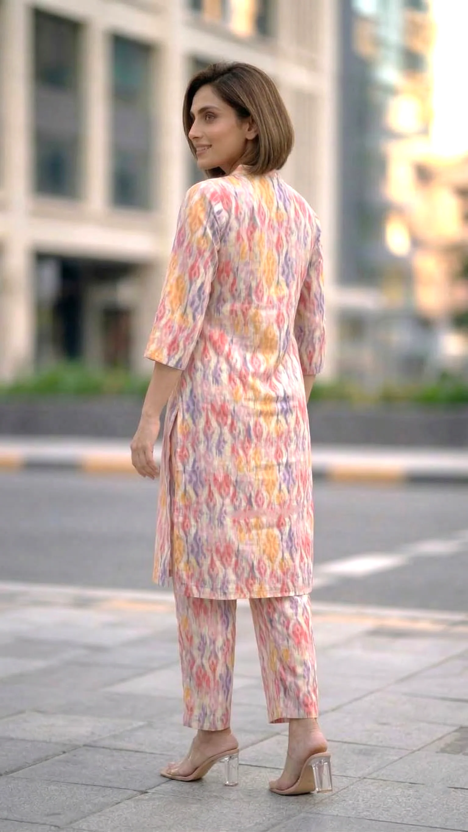 Bindiya Candy Linen Kurta Pant set - Image 4