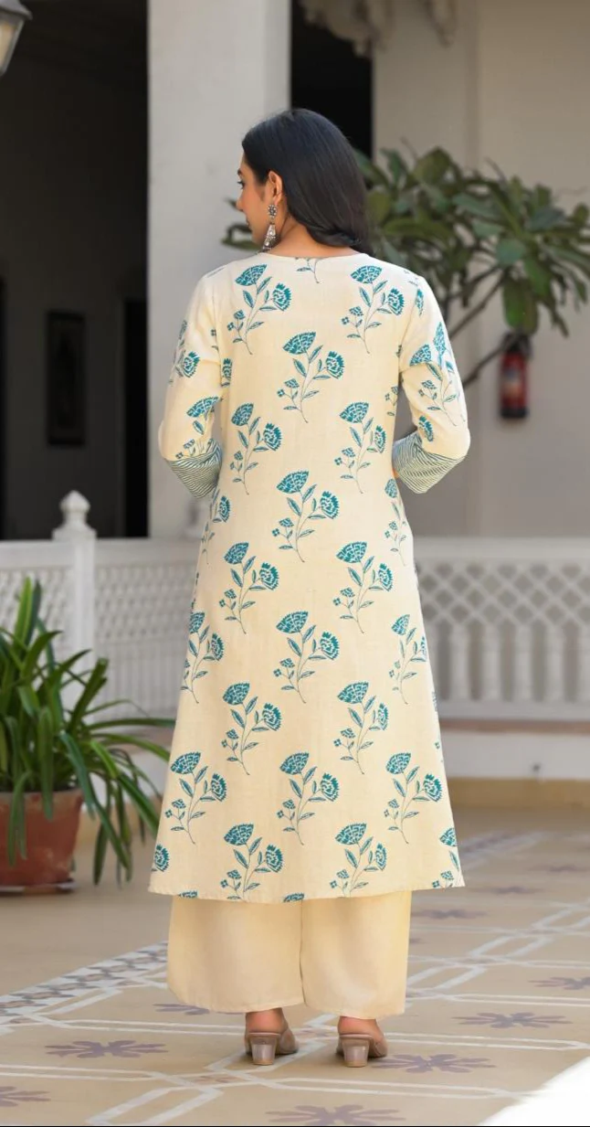 Bhakti Sea Printed Cotton Suit Set - Image 3