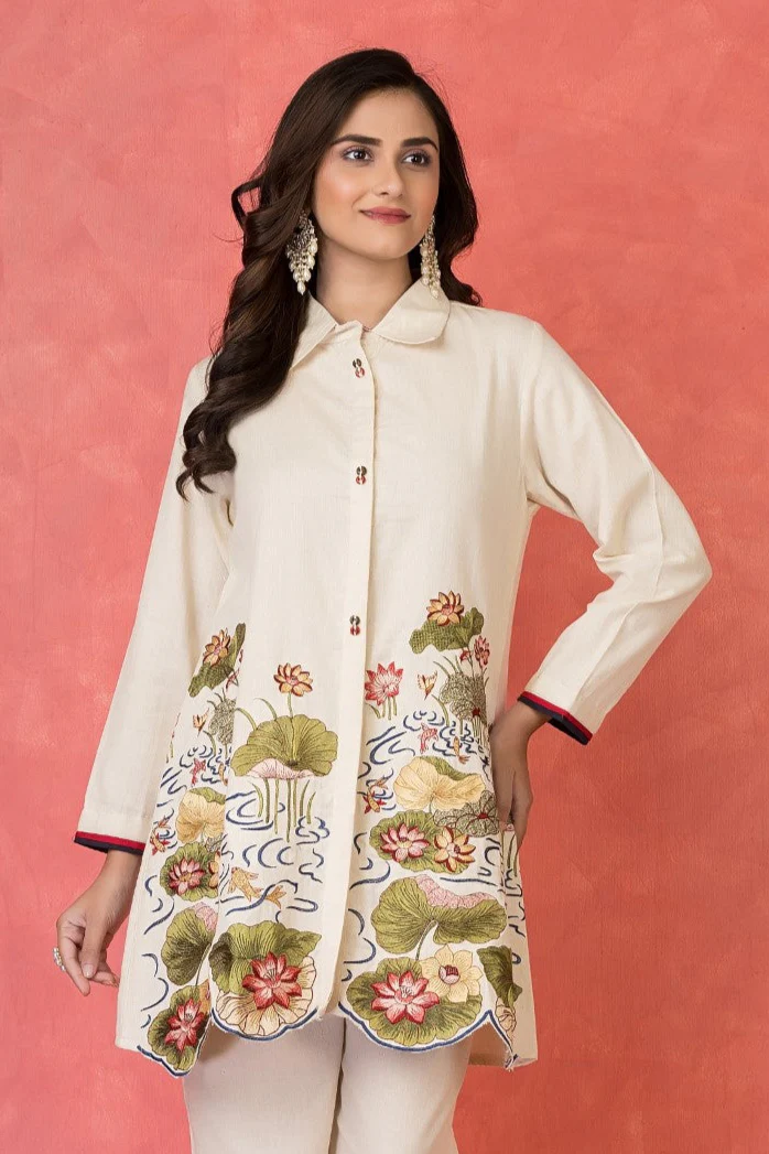 Sabhya Shell Embroidery Premium co-ord Set - Image 2