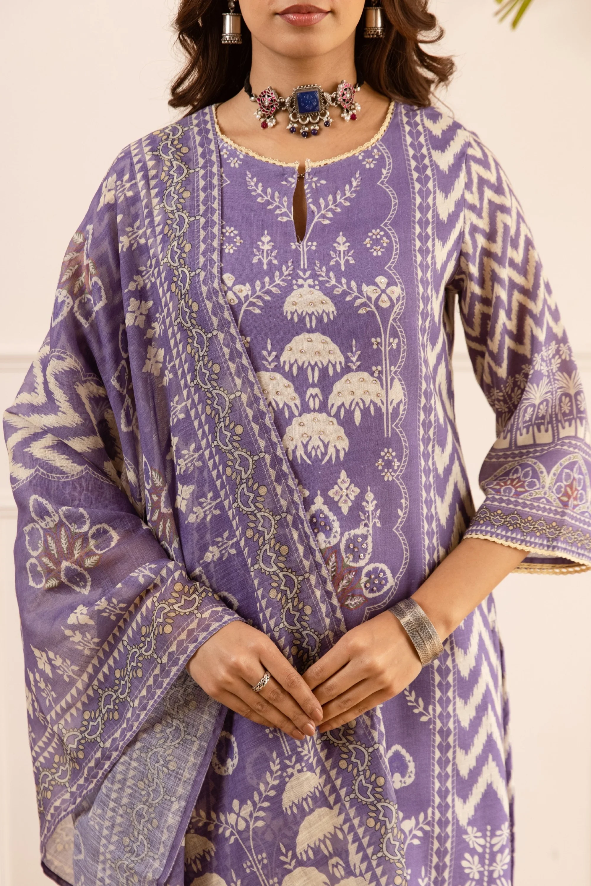 Karen imperial cotton suit set - Image 4