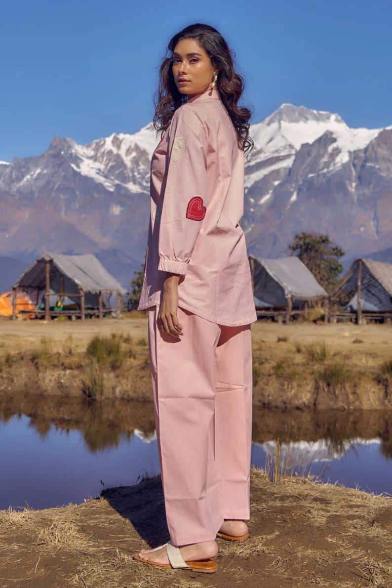 Wespret Softpink applique cotton co-ord set - Image 3