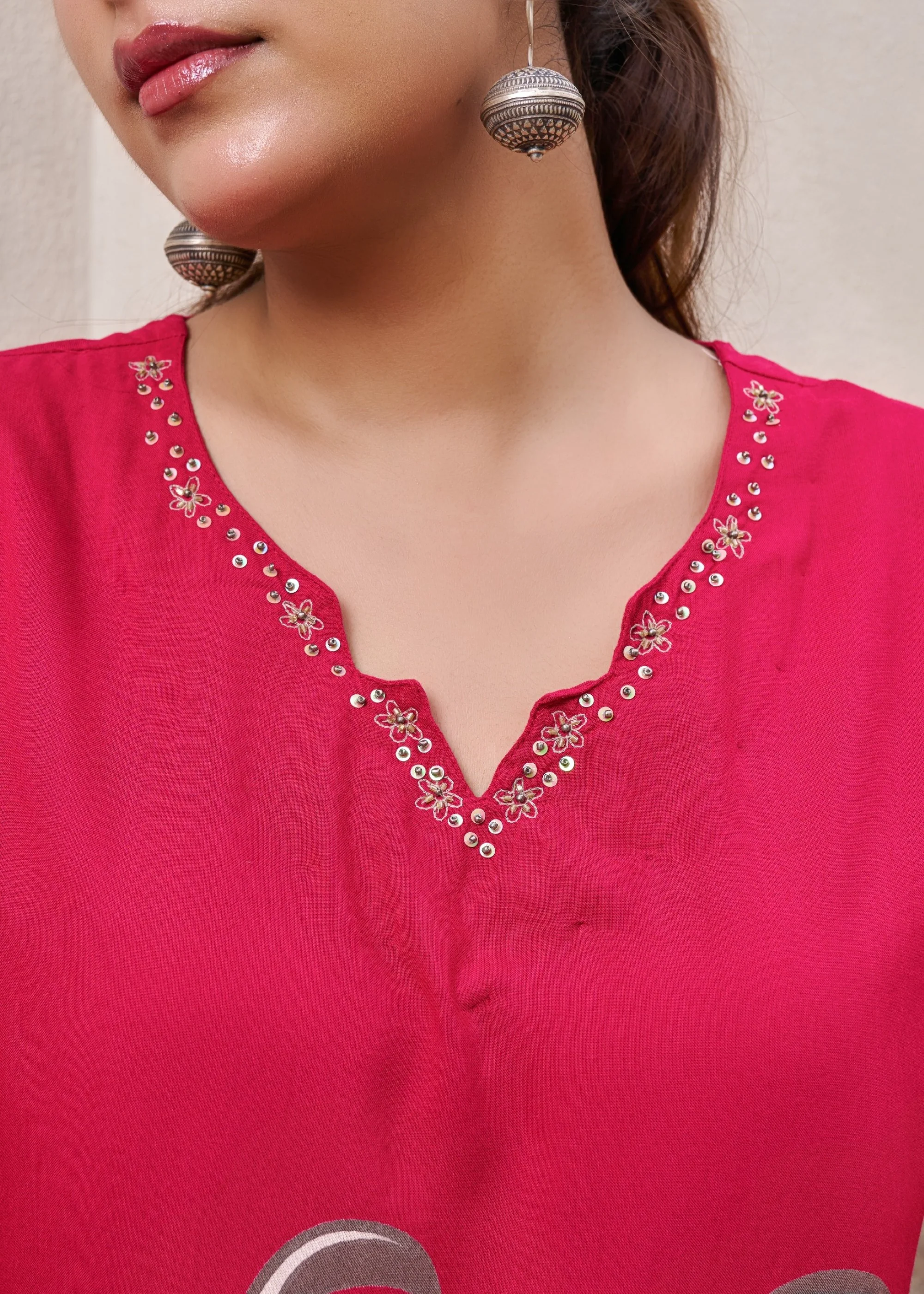 Sonpal cherry printed kurta pant set - Image 9