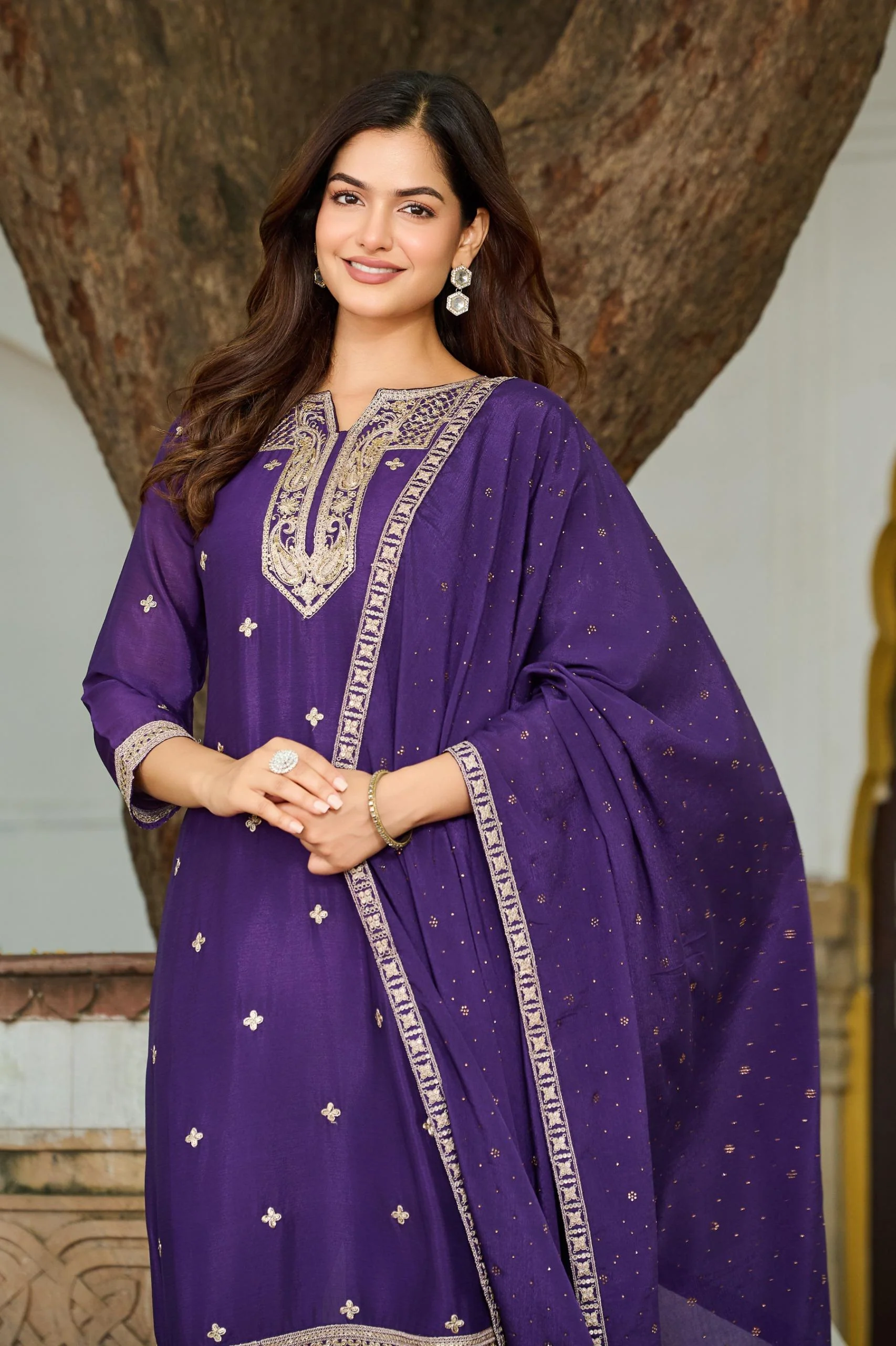 Lopa orchid full work suit set - Image 2