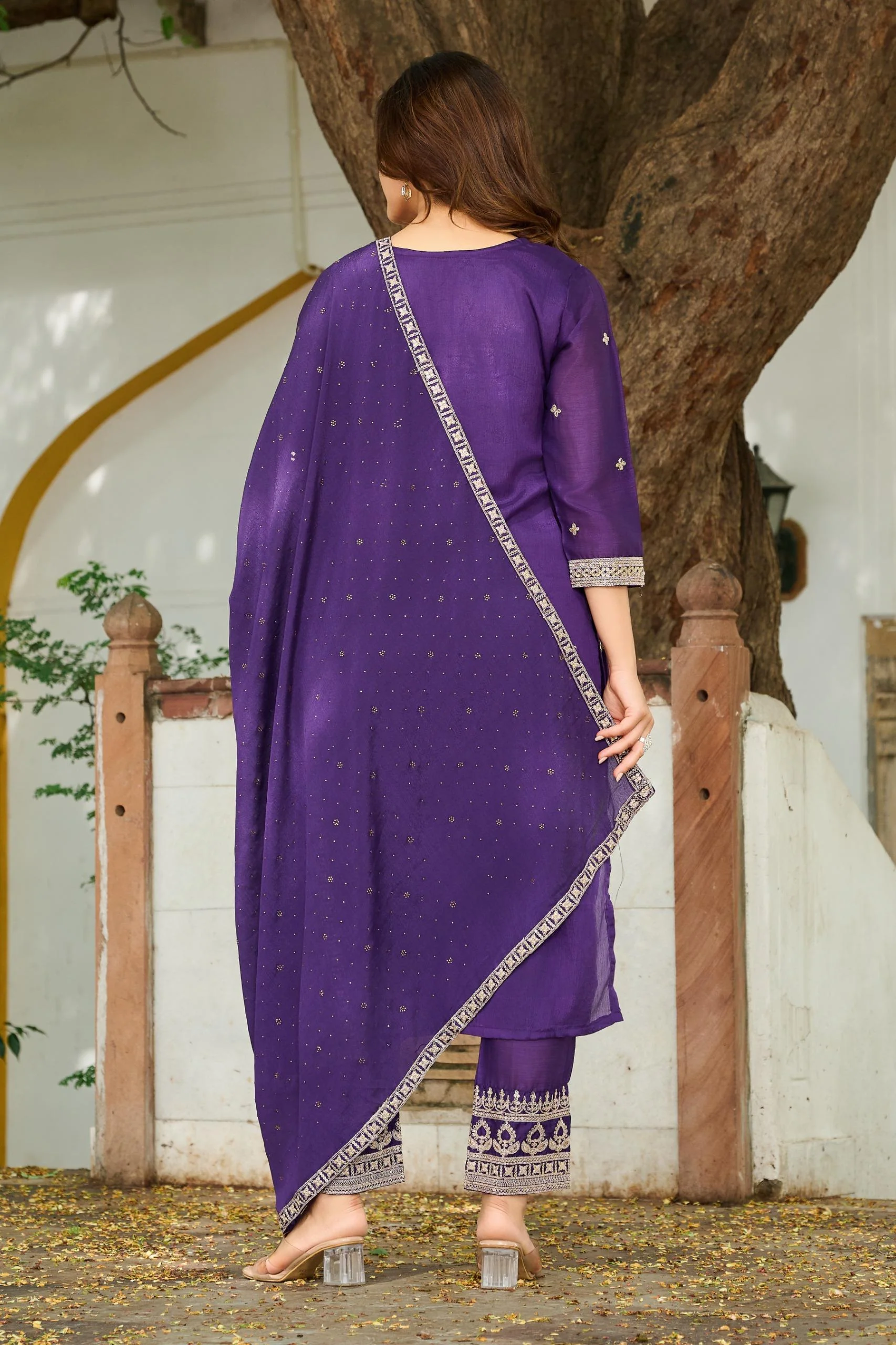Lopa orchid full work suit set - Image 3