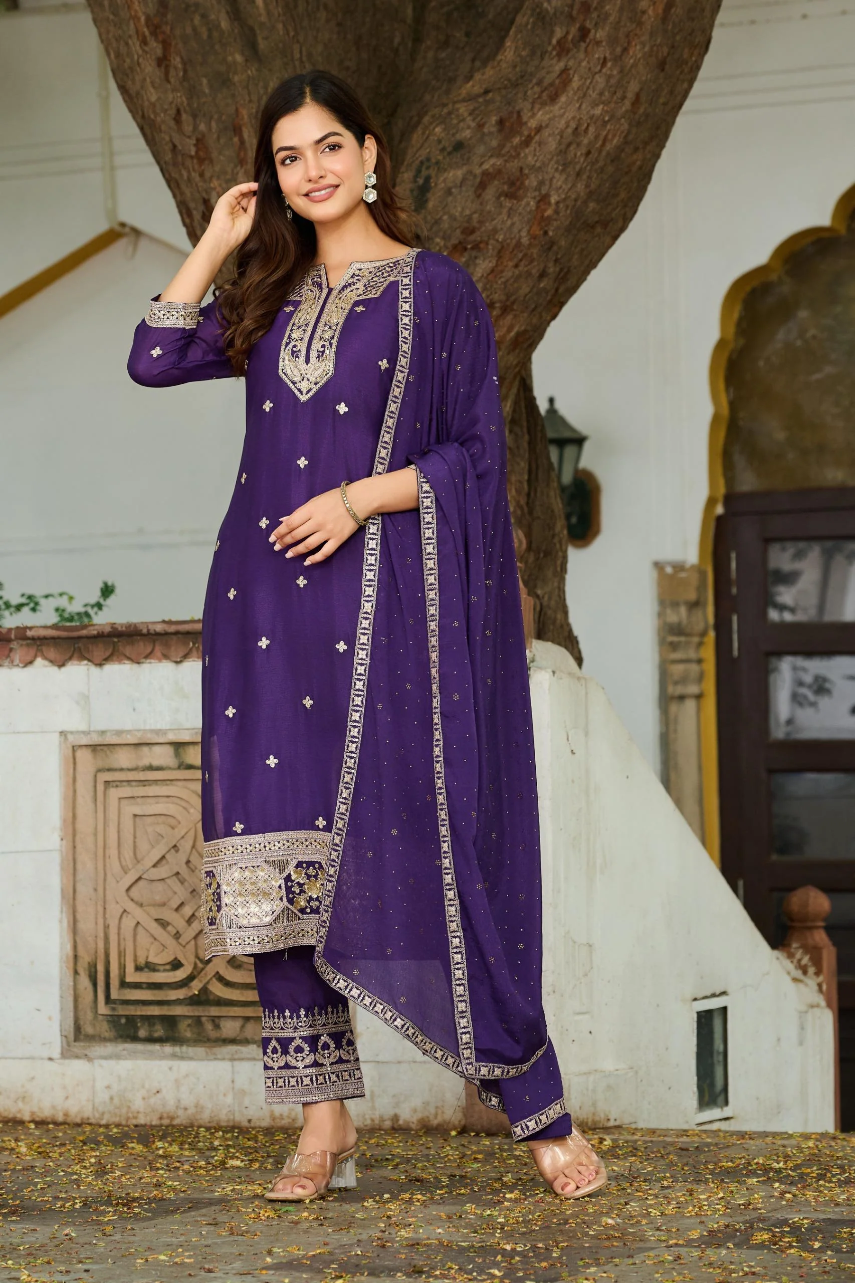 Lopa orchid full work suit set - Image 7