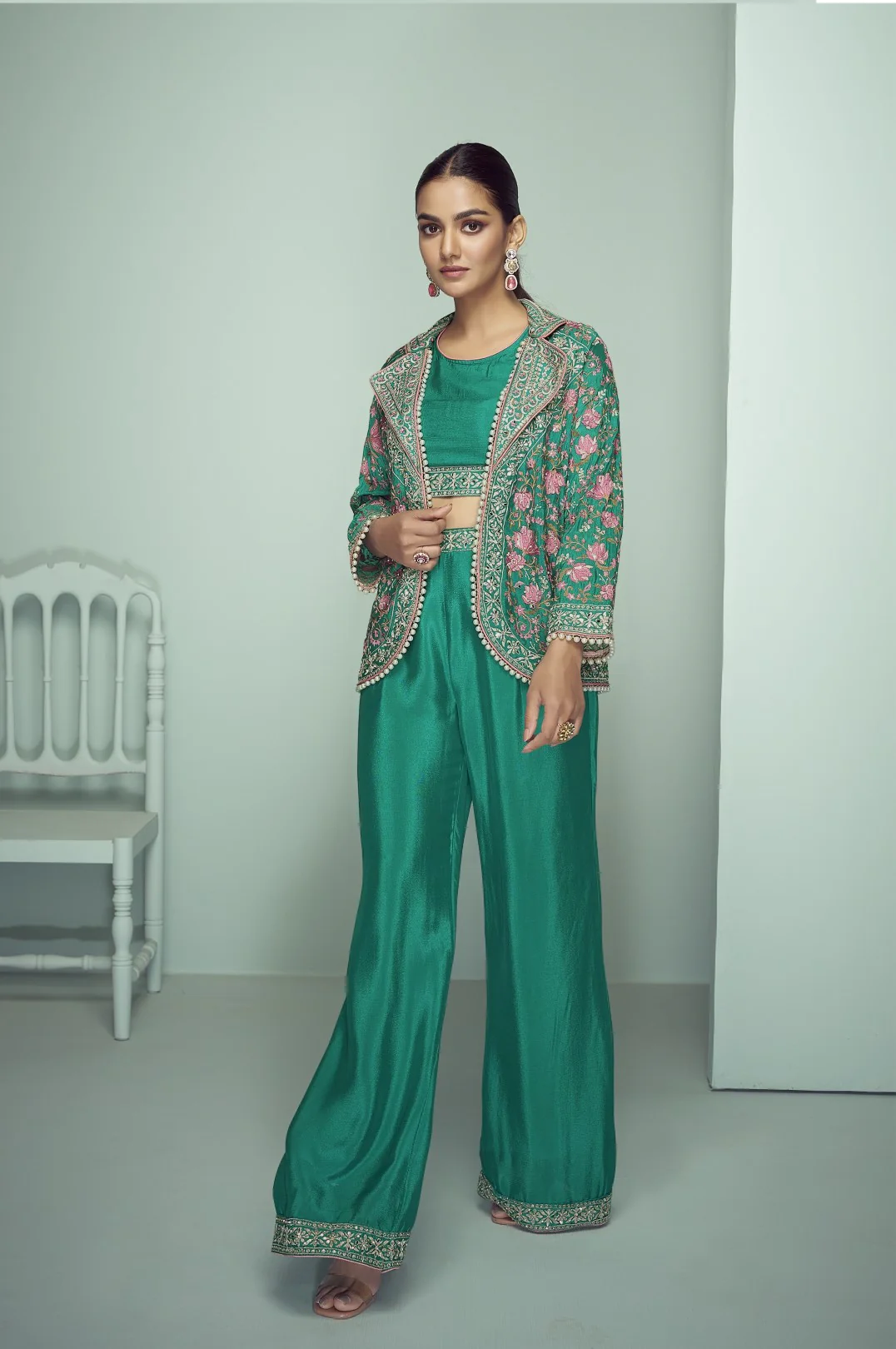 Imli fern full work fusion wear 3 pc set - Image 3