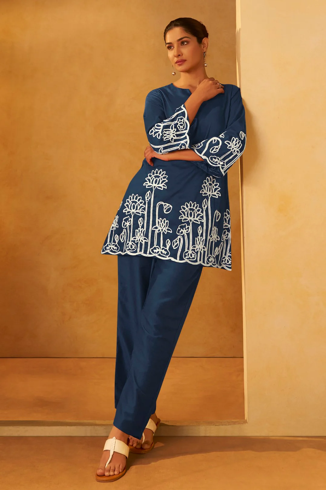 Trisha Azure Cotton Co-ord Set - Image 5