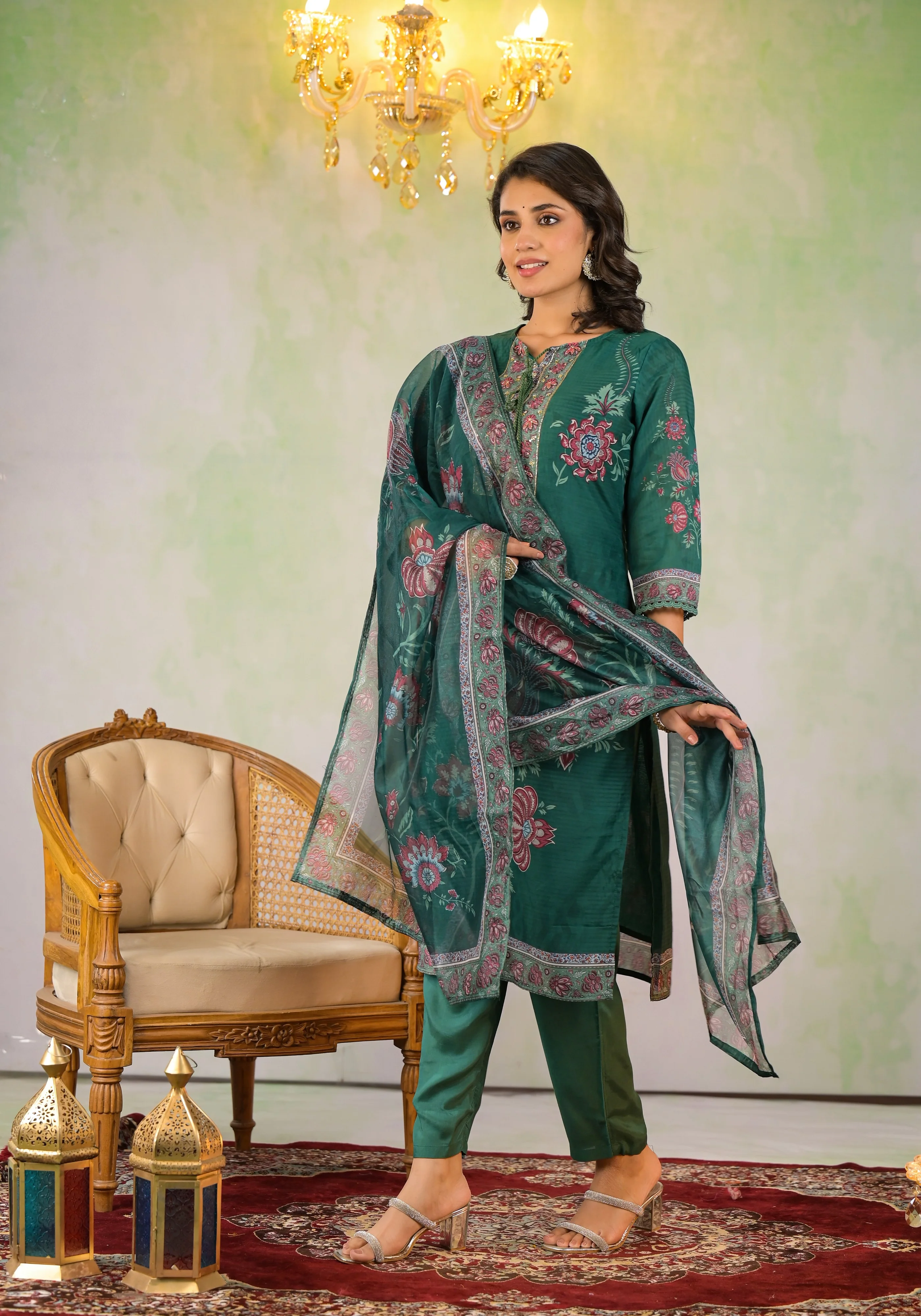 Rabha Castleton Printed Suit Set - Image 4