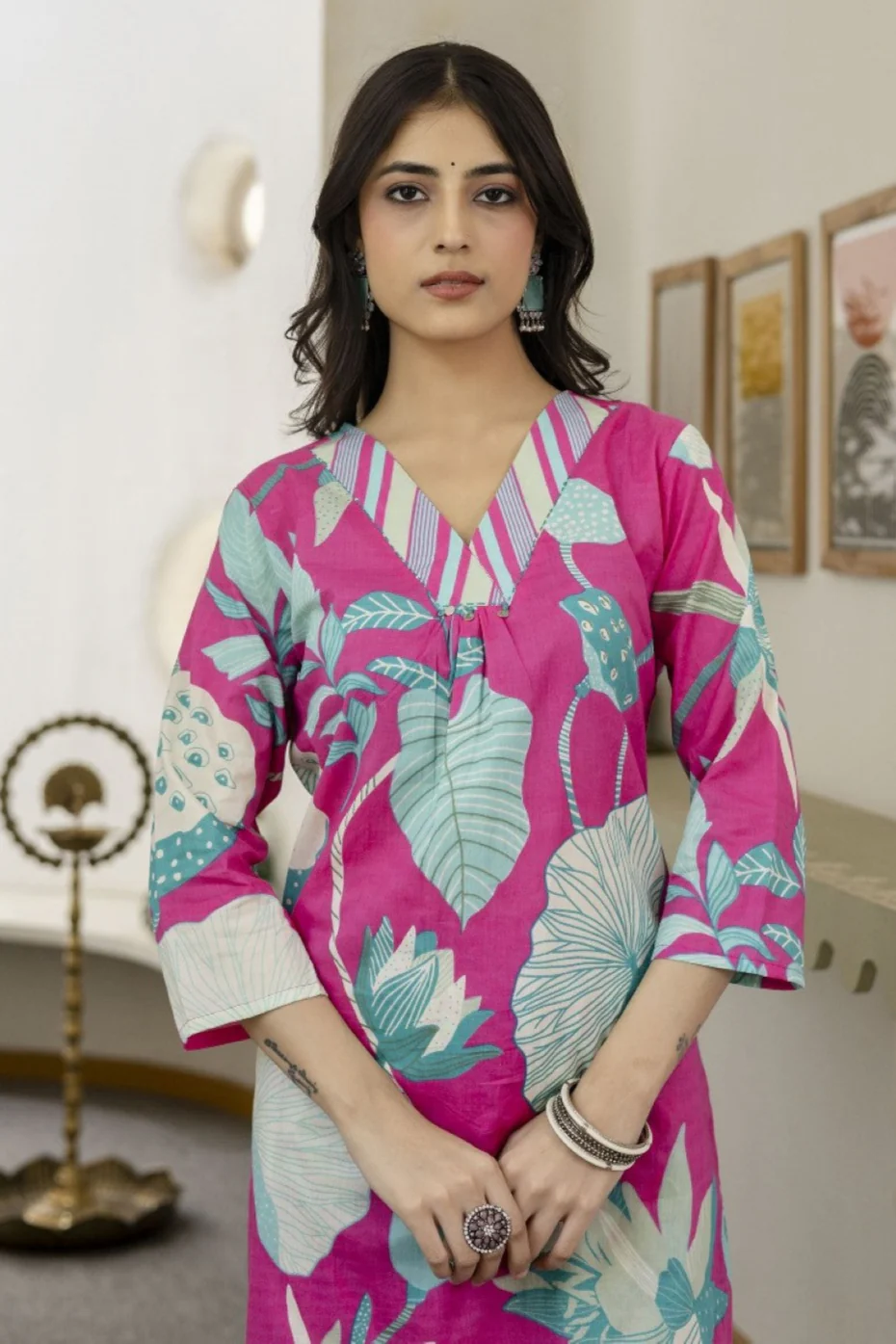 Mahua rouge printed kurta pant set - Image 2