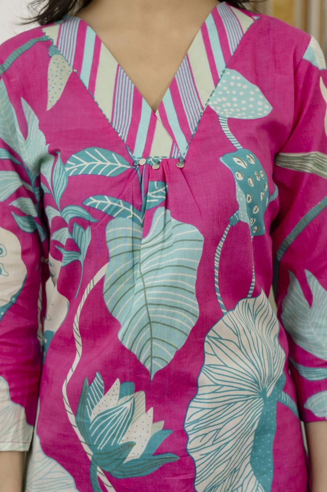 Mahua rouge printed kurta pant set - Image 6
