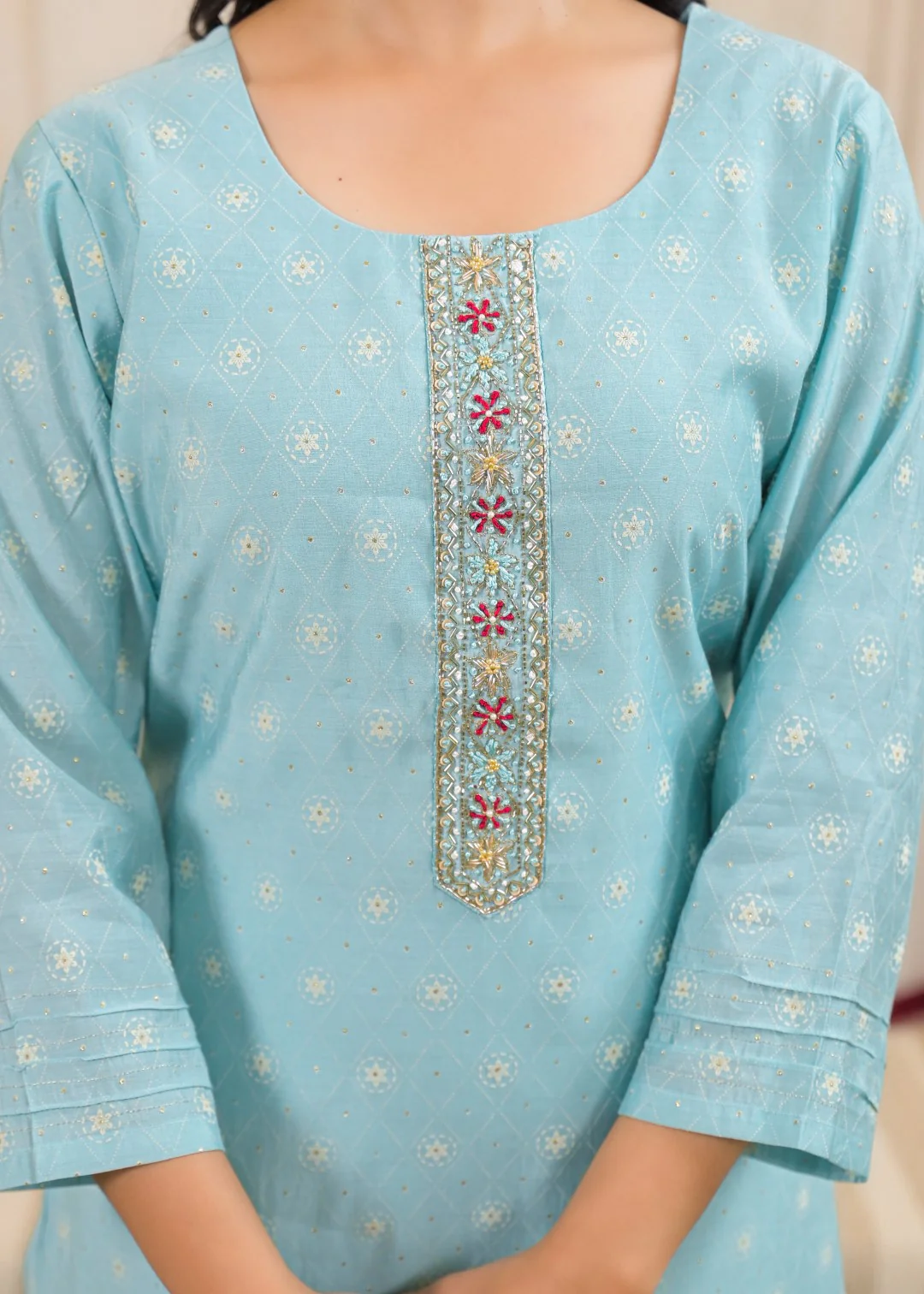 Shanti Tiffany Printed Work Suit Set - Image 6