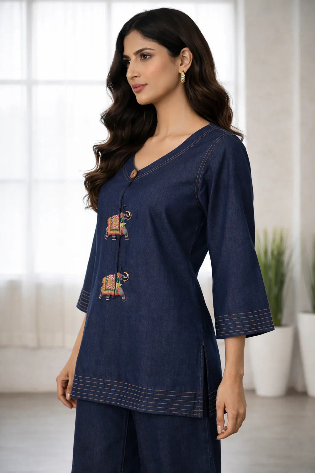 Prisha Denim Cotton co-ord set - Image 10