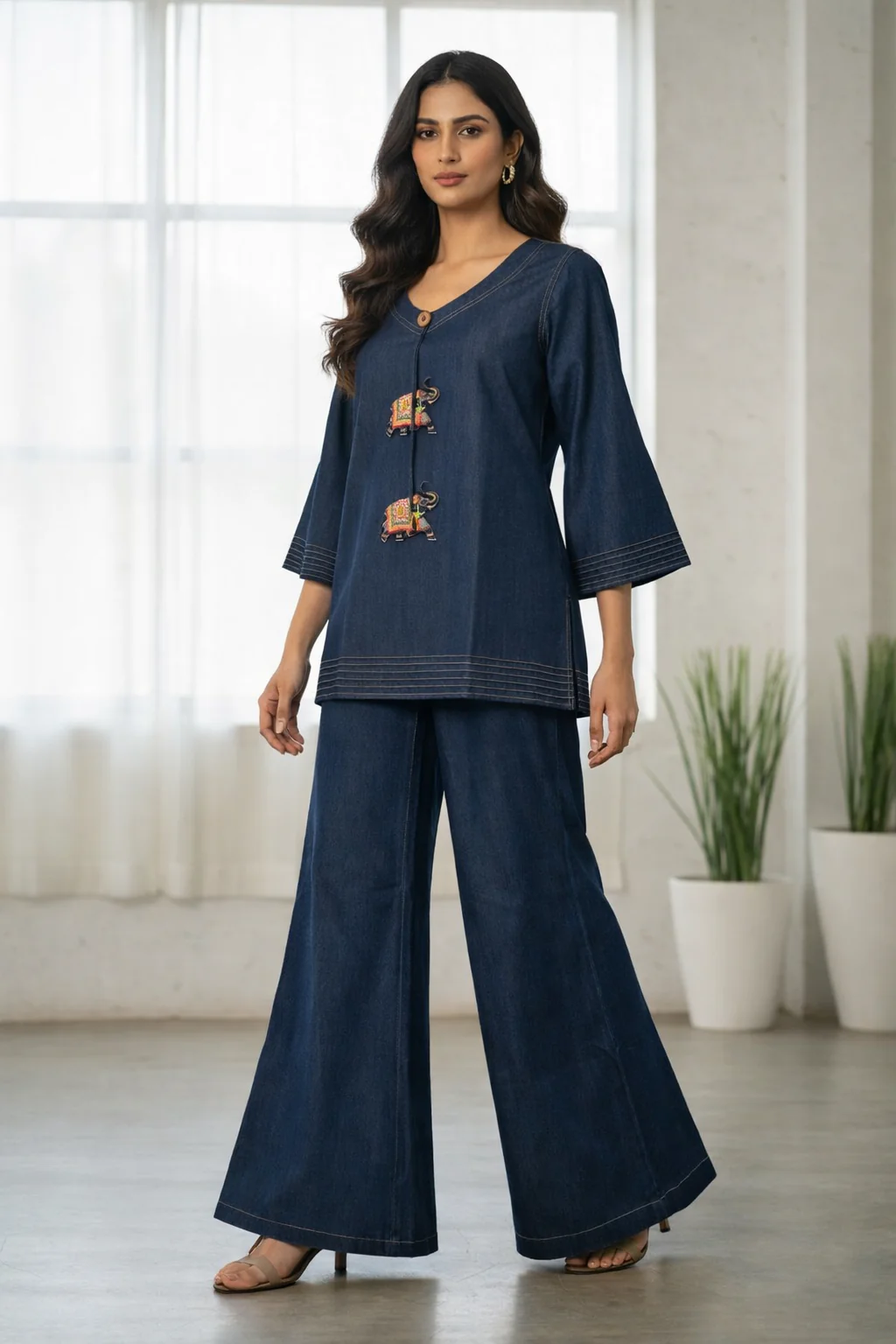 Prisha Denim Cotton co-ord set - Image 6
