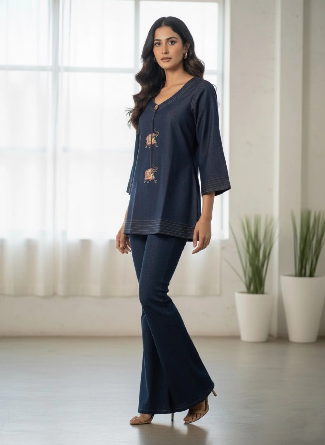 Prisha Denim Cotton co-ord set - Image 8