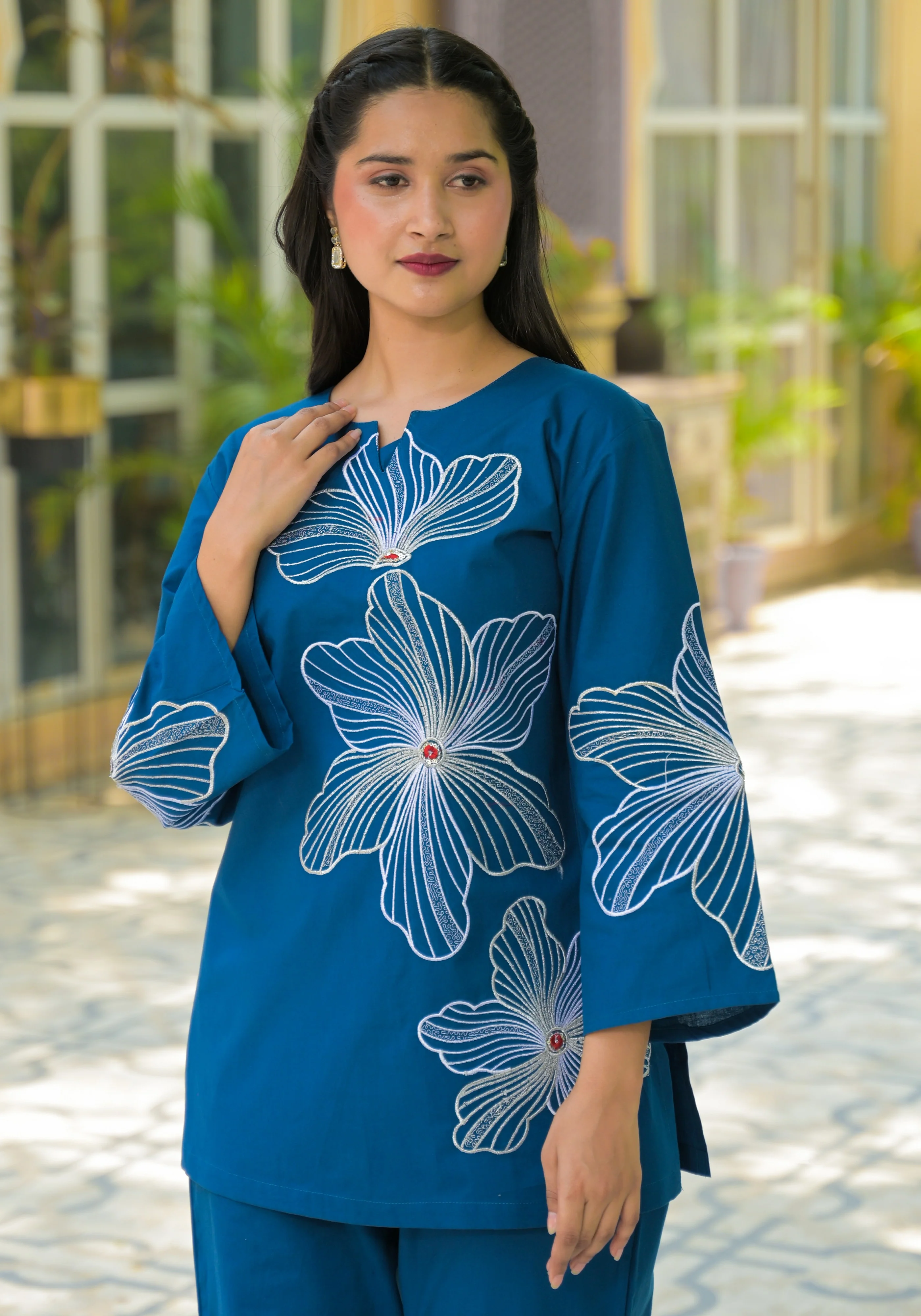 Hardik Ocean Enbroidery Co-ord Set - Image 2