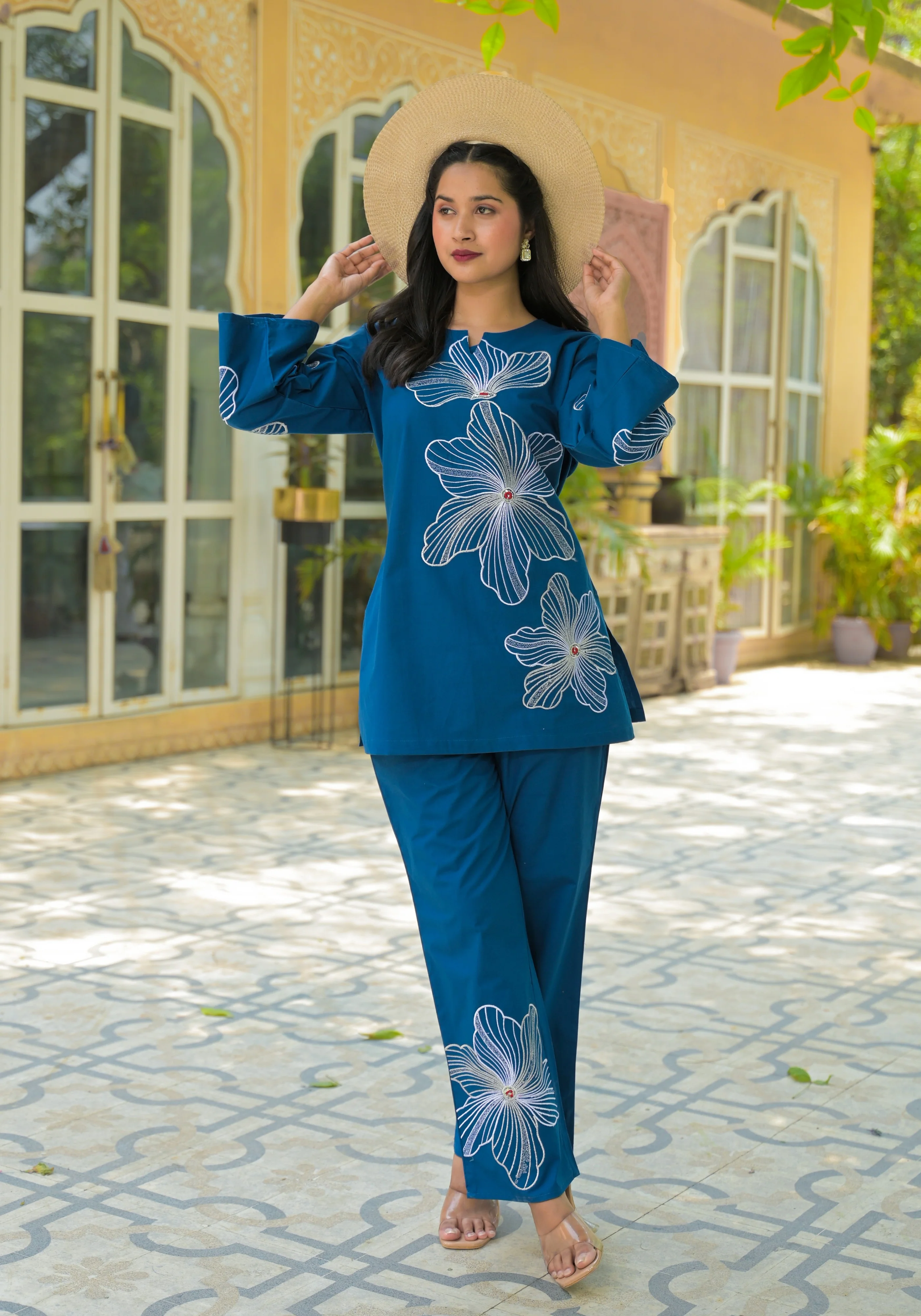 Hardik Ocean Enbroidery Co-ord Set - Image 5
