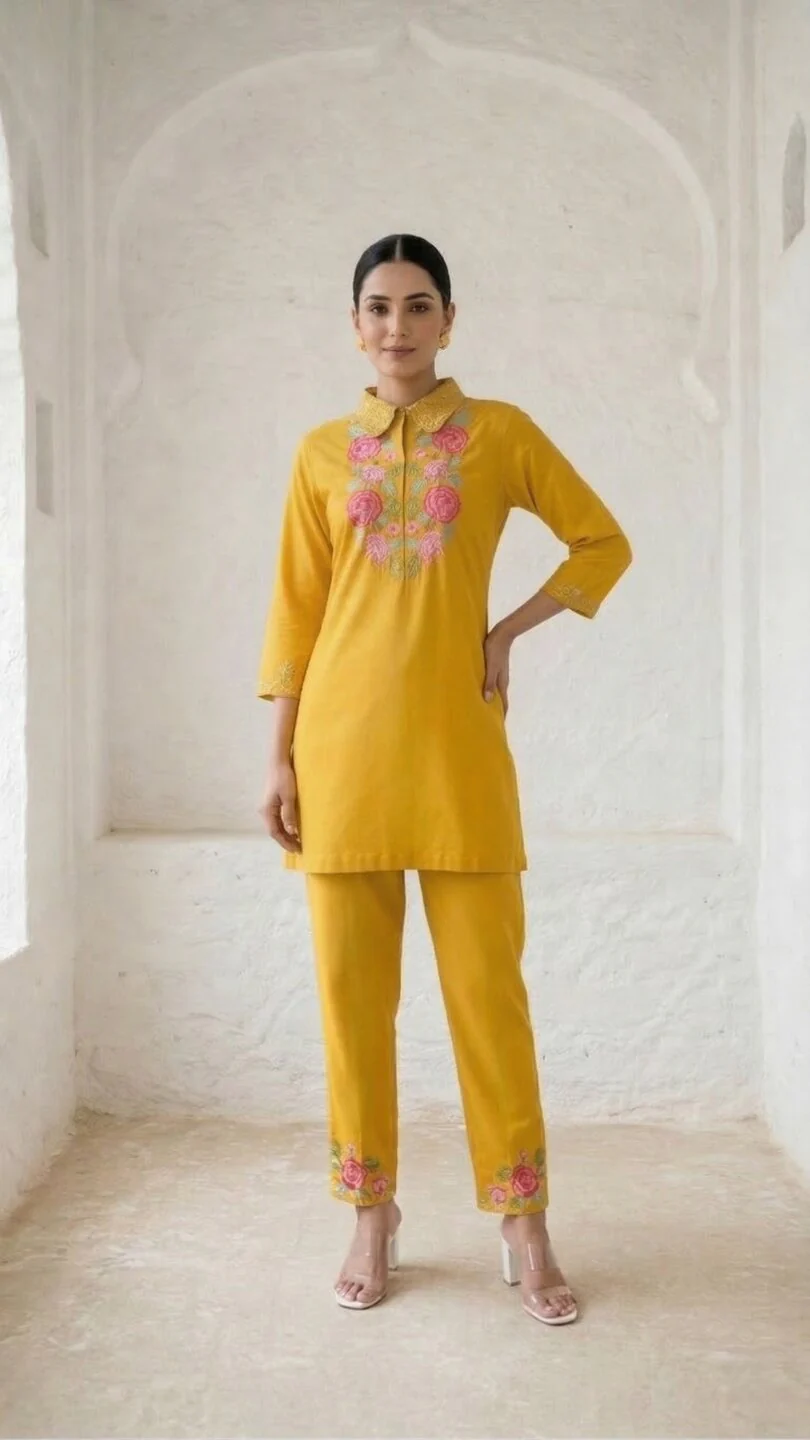 Darika Sunrise Embroidered Co-ord Set - Image 3
