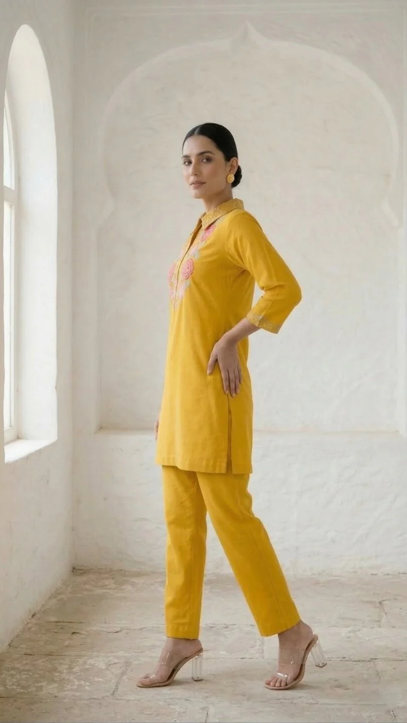 Darika Sunrise Embroidered Co-ord Set - Image 5