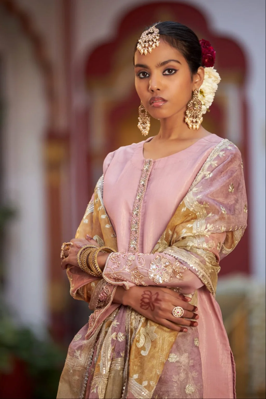 Mihika rouge full work suit set - Image 2