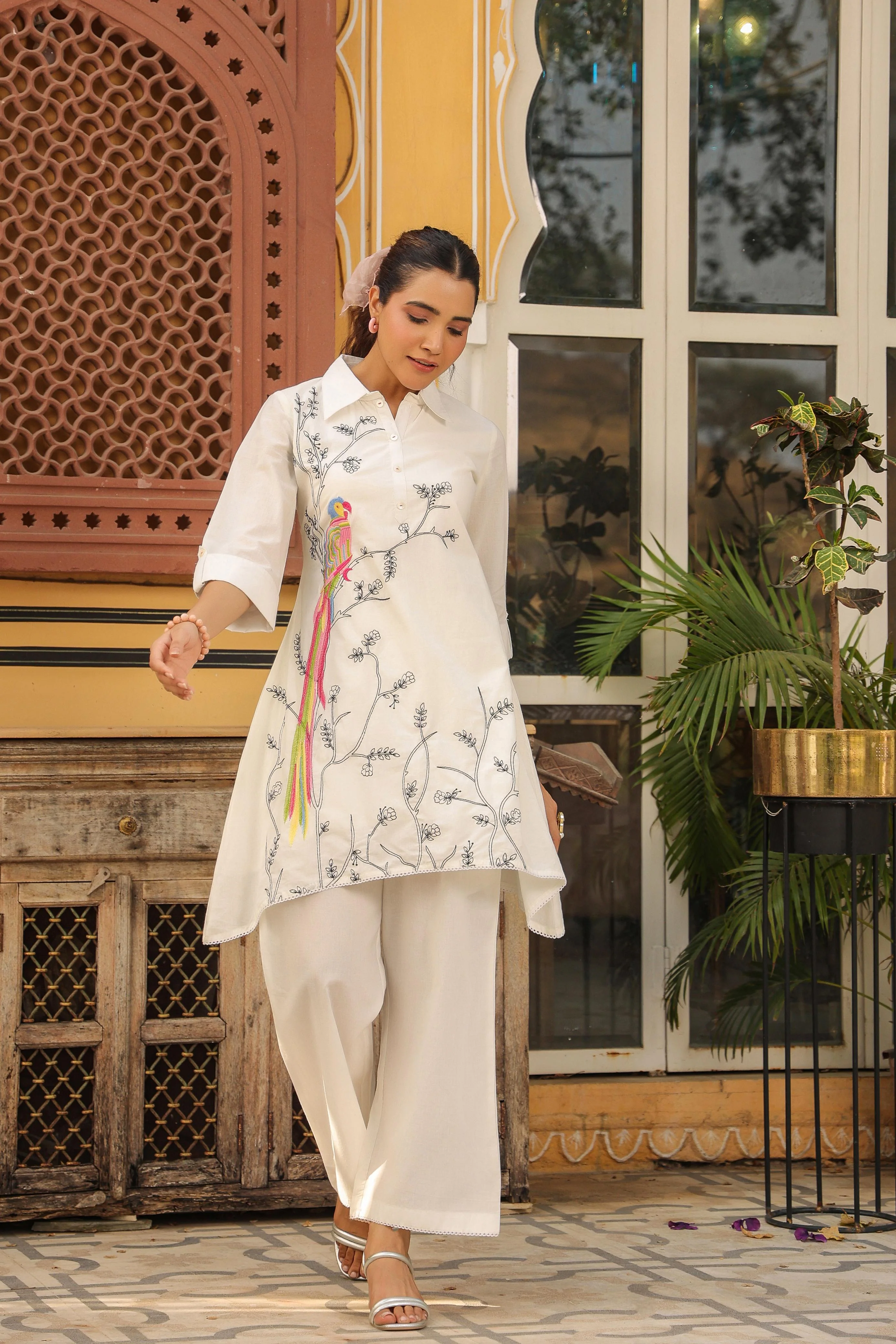 Vastramaya Birdy Cotton Co-ord Set - Image 13