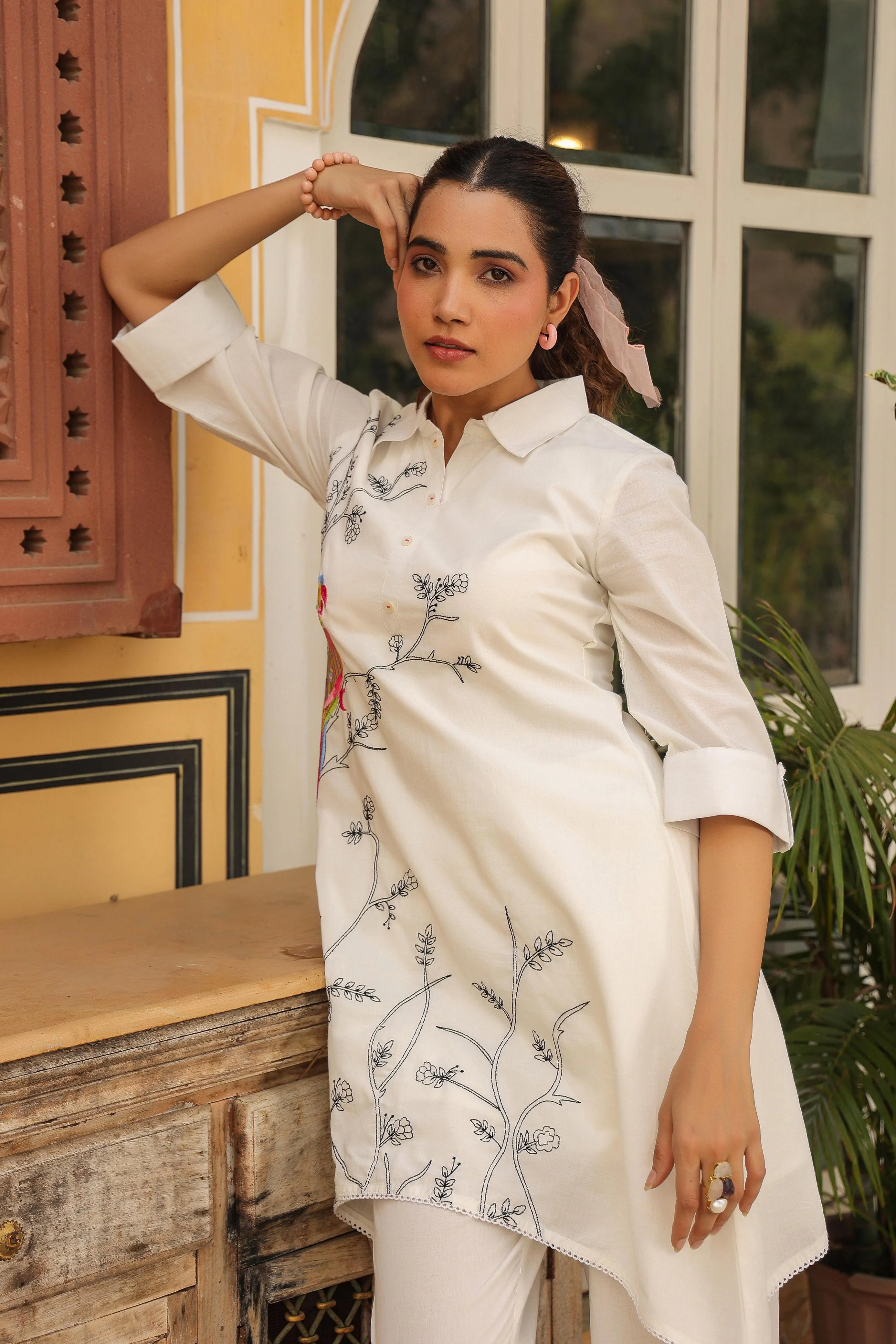 Vastramaya Birdy Cotton Co-ord Set - Image 5