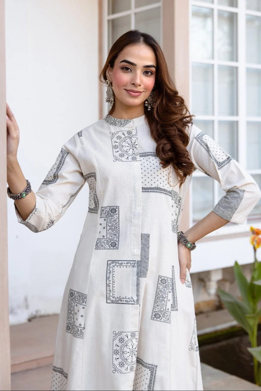 Karen angel cotton kurta pant set - Image 2