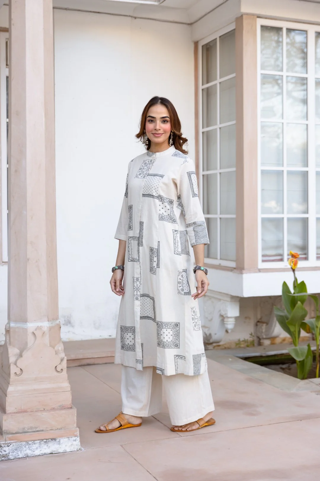 Karen angel cotton kurta pant set - Image 5