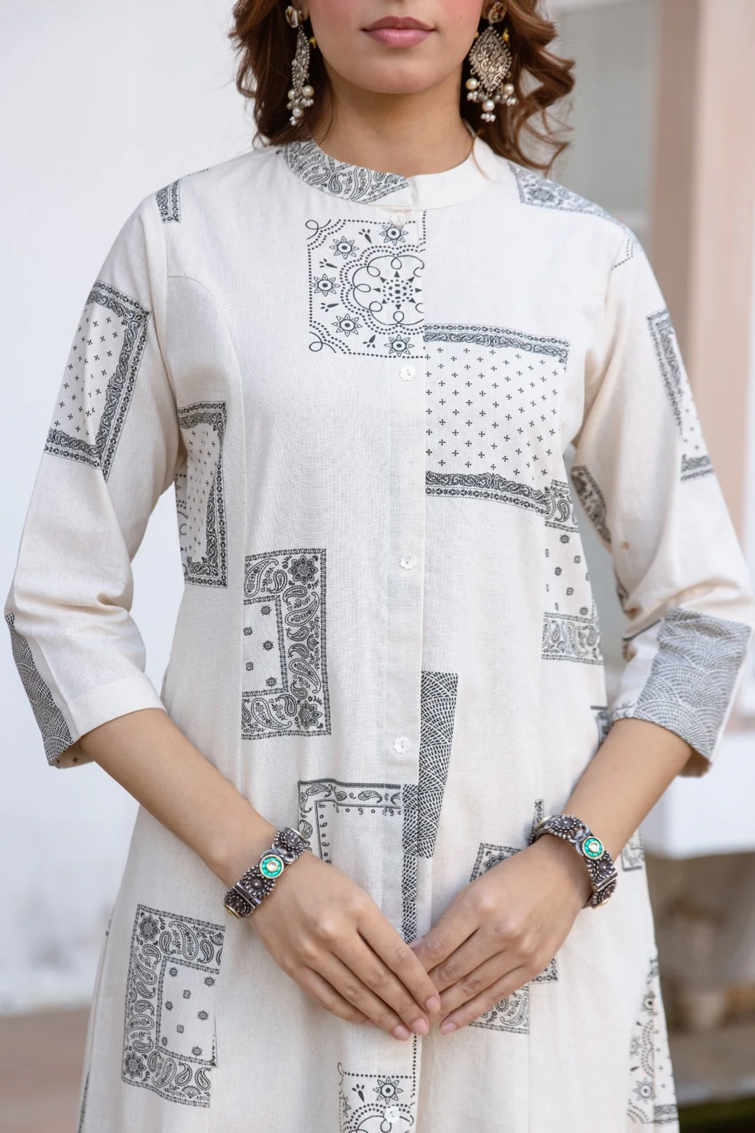 Karen angel cotton kurta pant set - Image 6