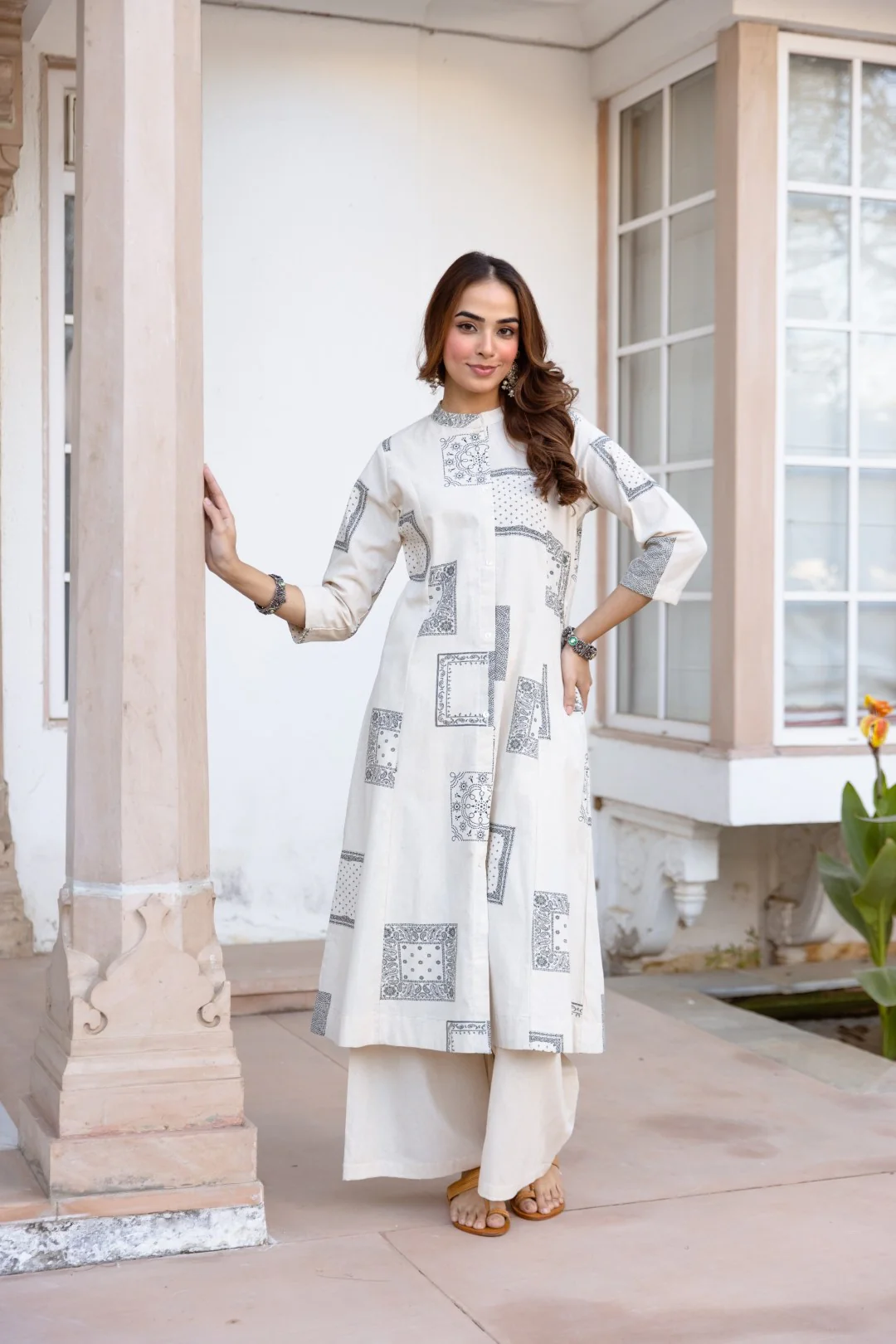 Karen angel cotton kurta pant set - Image 7