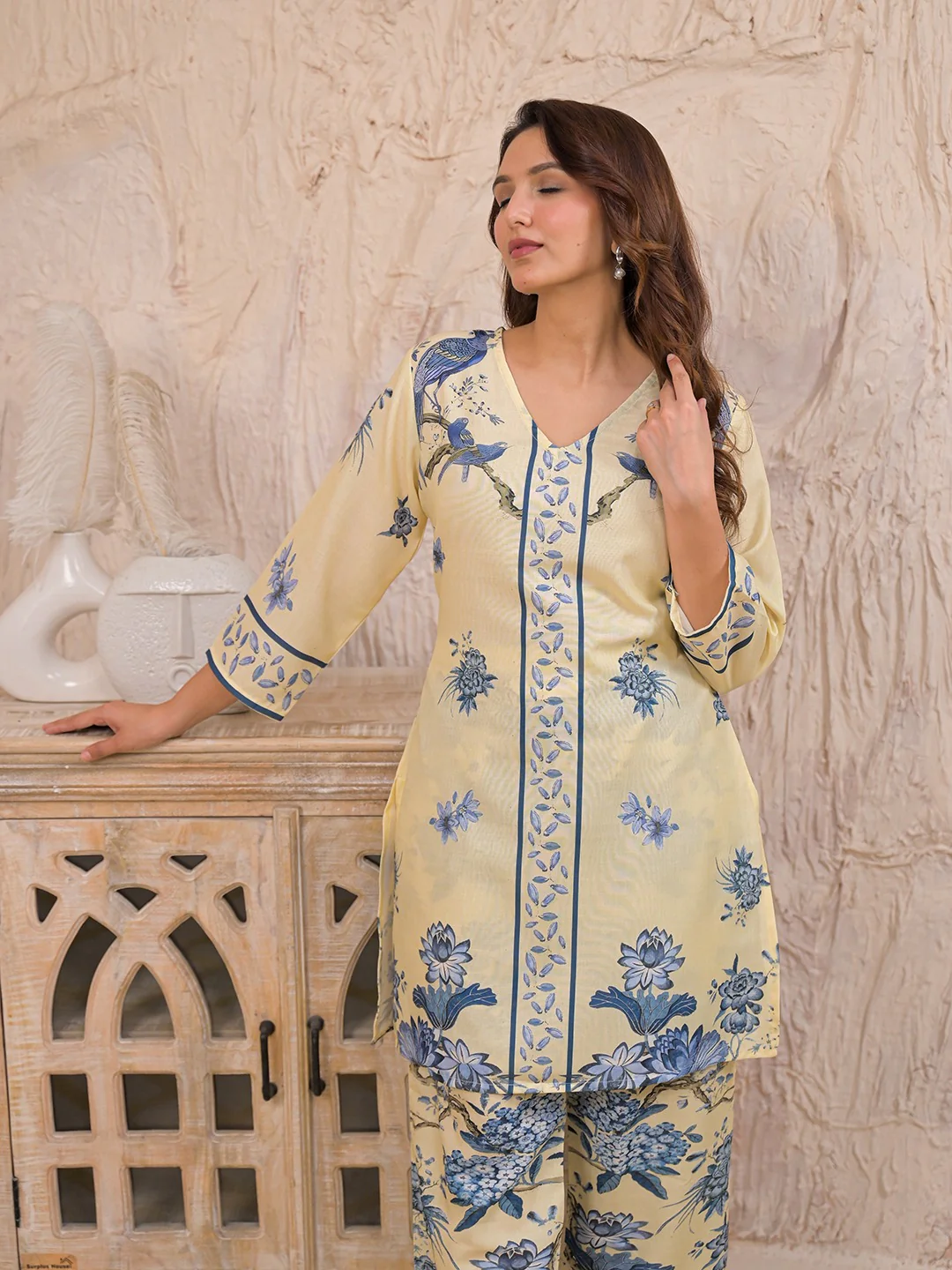 Kara Admiral Cotton Printed Co-ord Set - Image 2