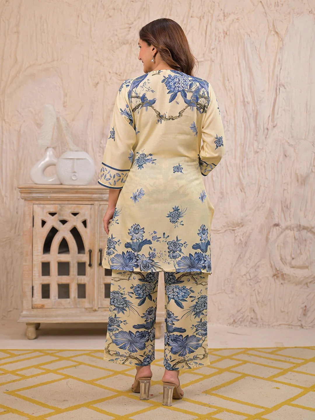 Kara Admiral Cotton Printed Co-ord Set - Image 3