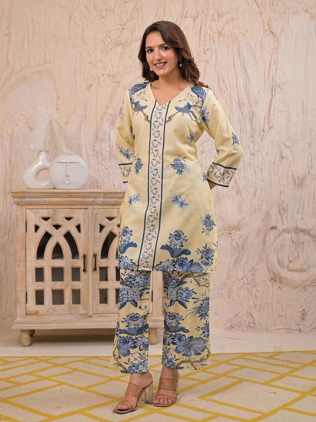 Kara Admiral Cotton Printed Co-ord Set - Image 7