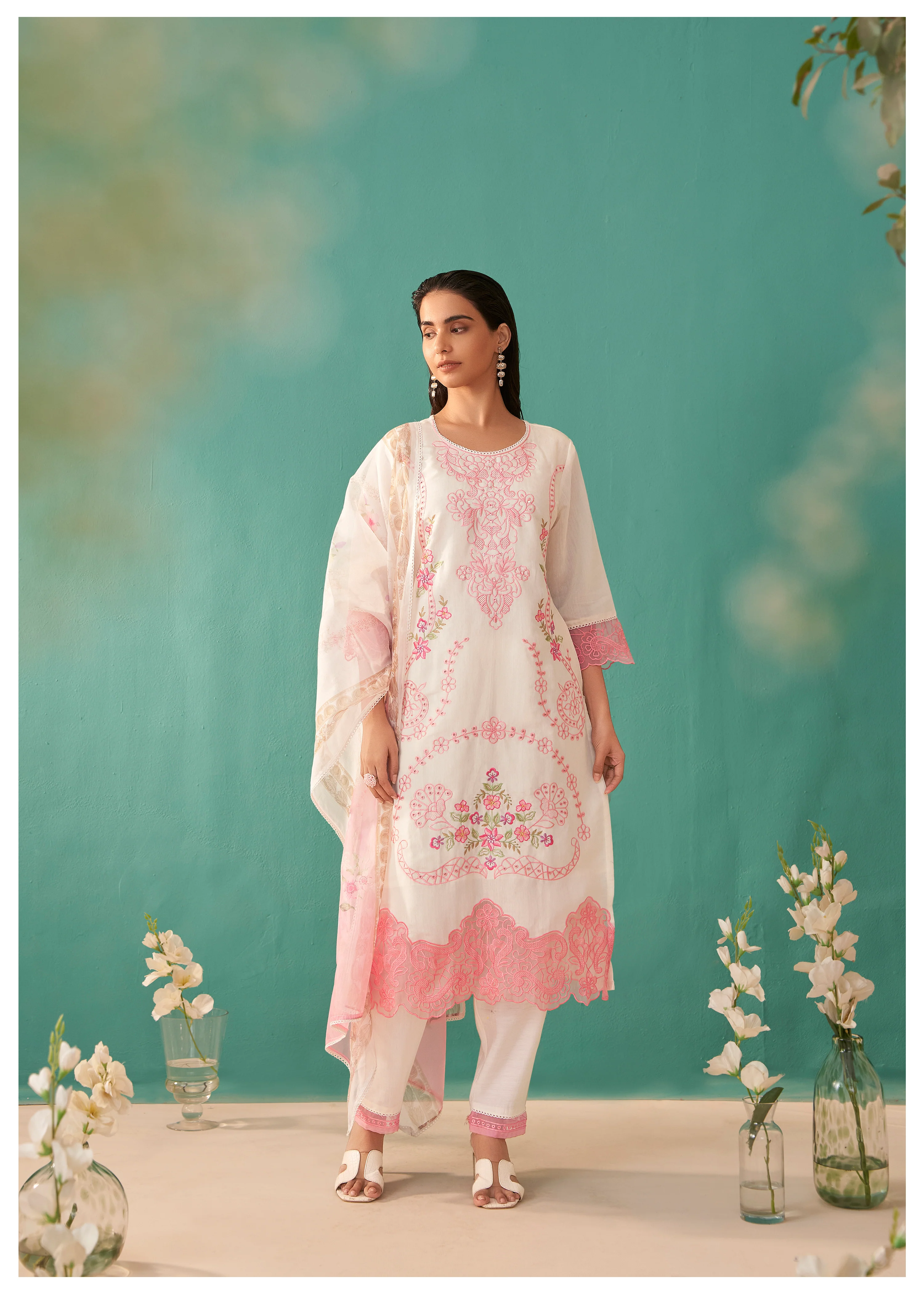 Nadira Angel Embroidered Lawn Suit Set - Image 6