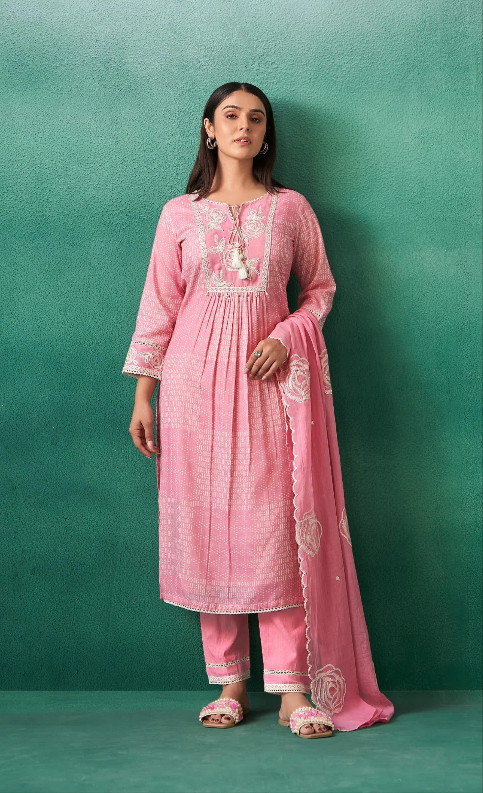 Nadira Candy Embroidered Lawn Suit Set - Image 6