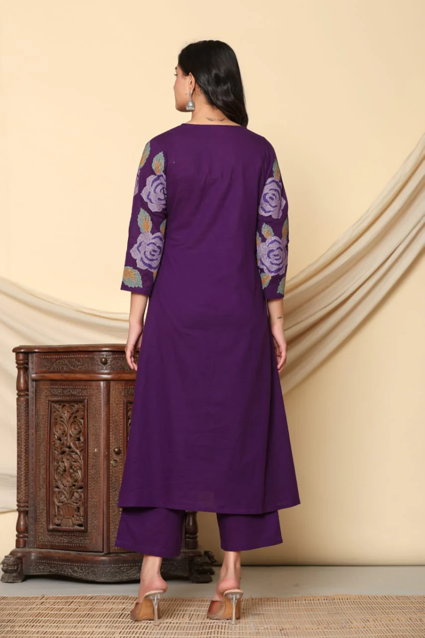 Mika Imperial Embrodiered Kurta Pant Set - Image 3