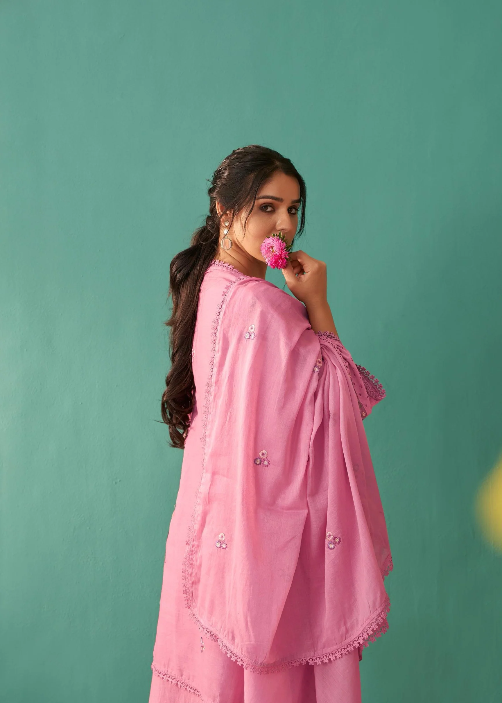 Nadira Punch Schiffli Cotton embroidery suit set - Image 5