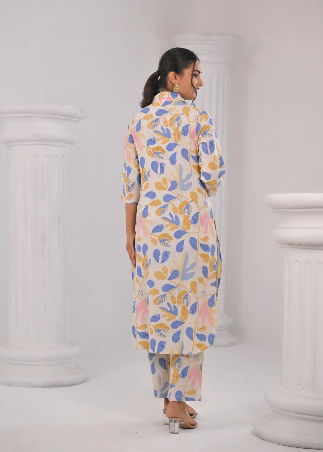 Bhakti Vatika Floral Cotton Co-ord Set - Image 3