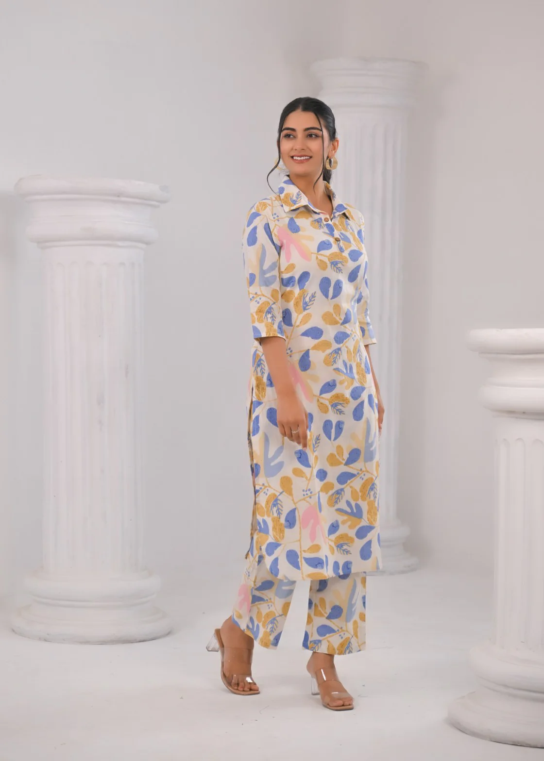 Bhakti Vatika Floral Cotton Co-ord Set - Image 6