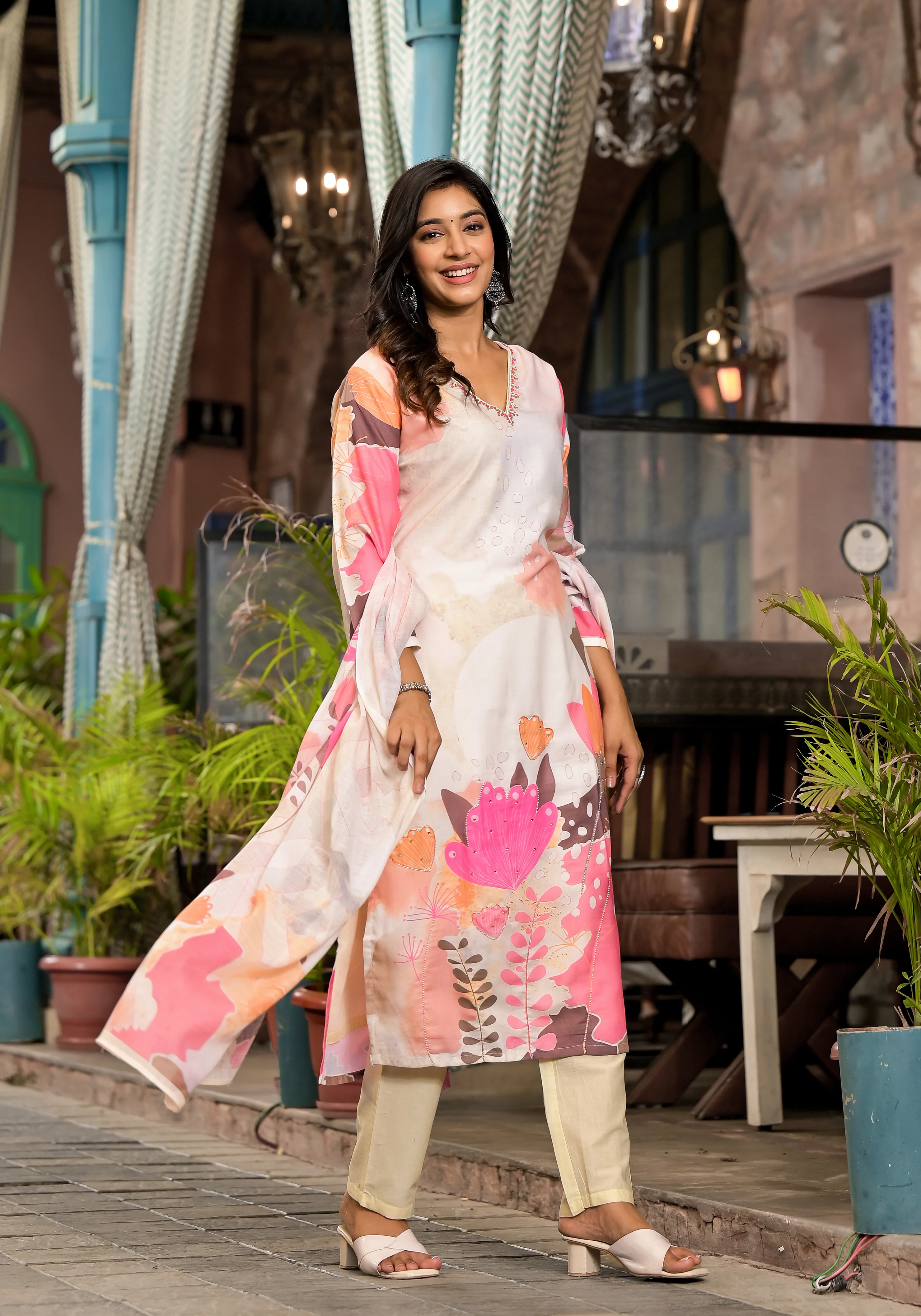 Dhvani Flora Printed Suit Set - Image 8