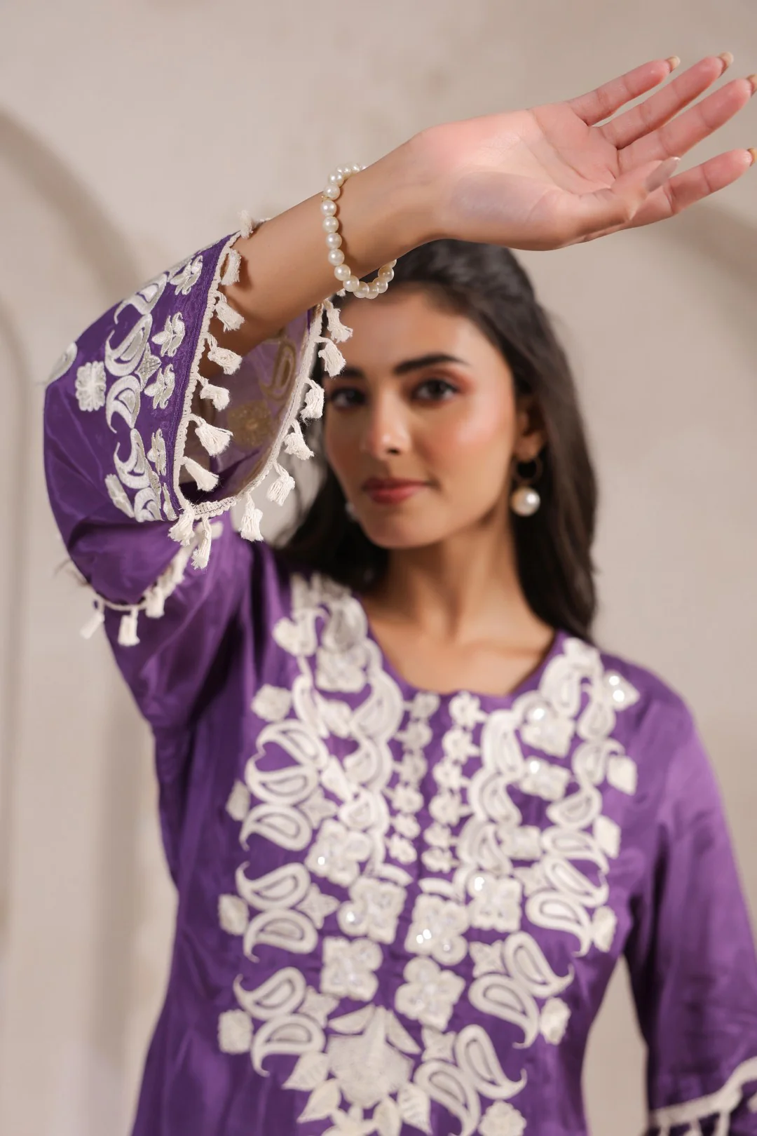 Sera helio embroidery kurta pant set - Image 7