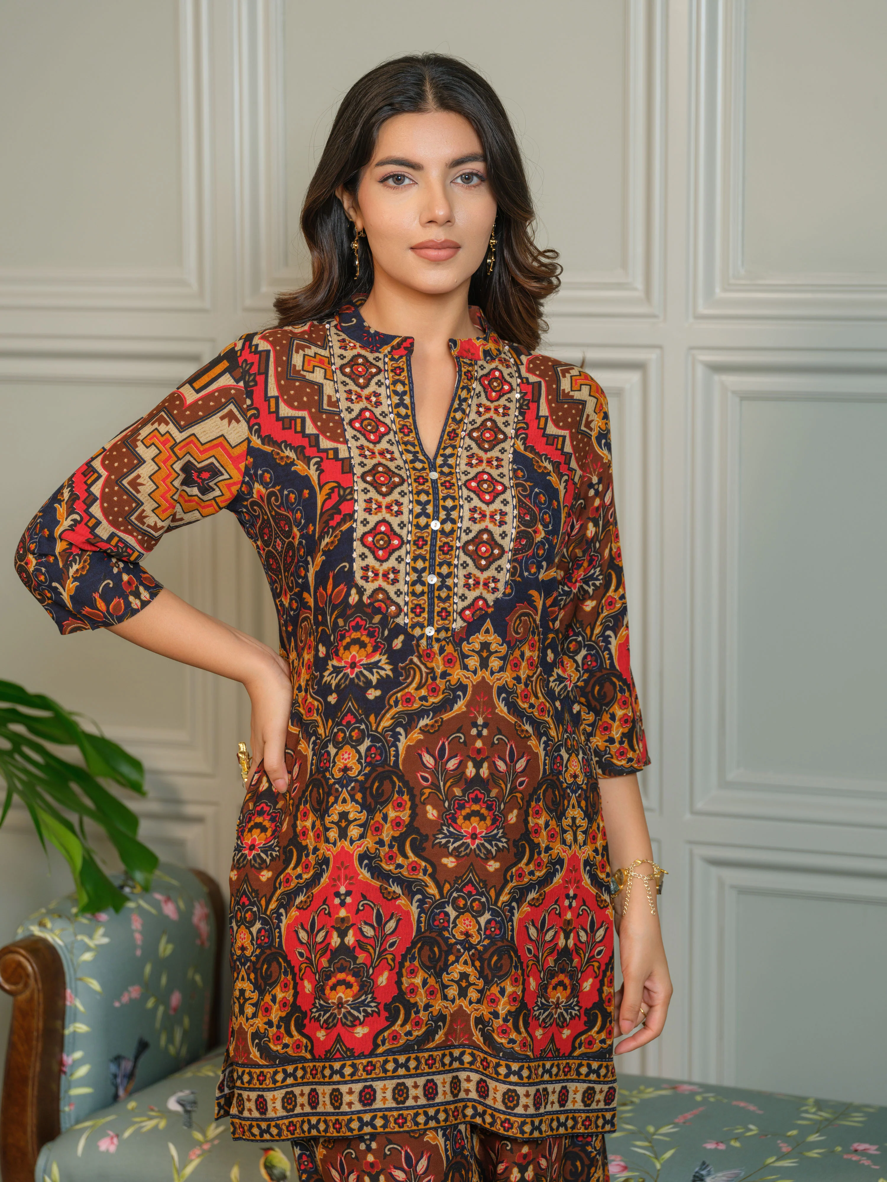 Tashvika lava printed Co-ord set - Image 2
