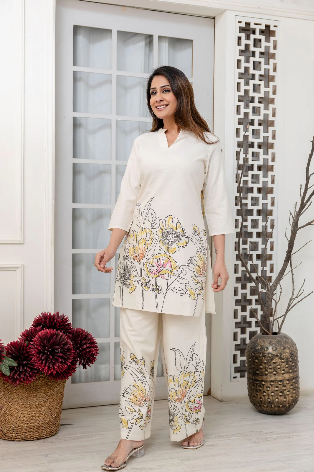 Hardik Pearl Printed Cotton Co-ord Set - Image 6