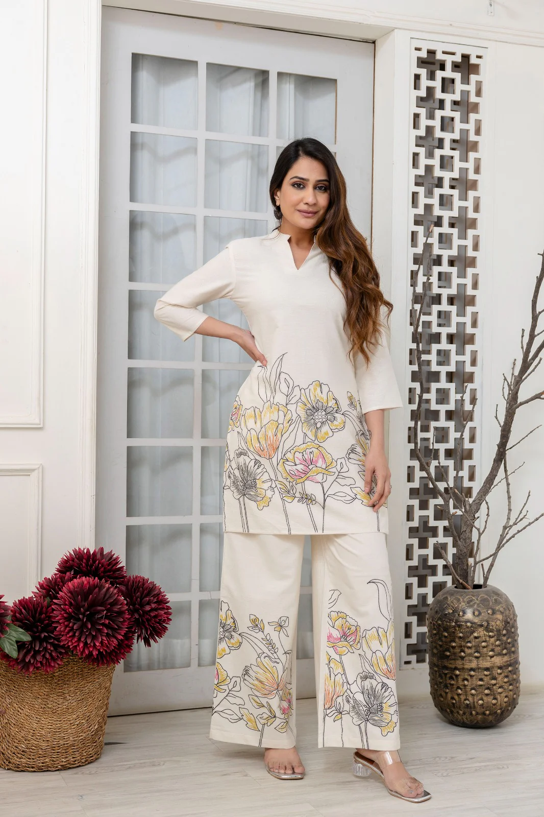 Hardik Pearl Printed Cotton Co-ord Set - Image 8