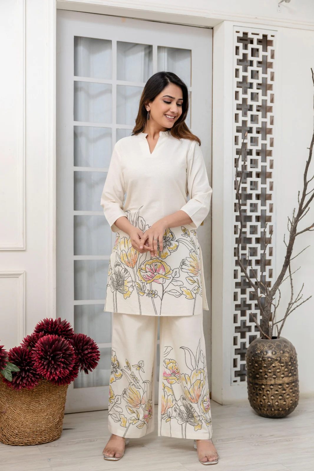 Hardik Pearl Printed Cotton Co-ord Set - Image 9